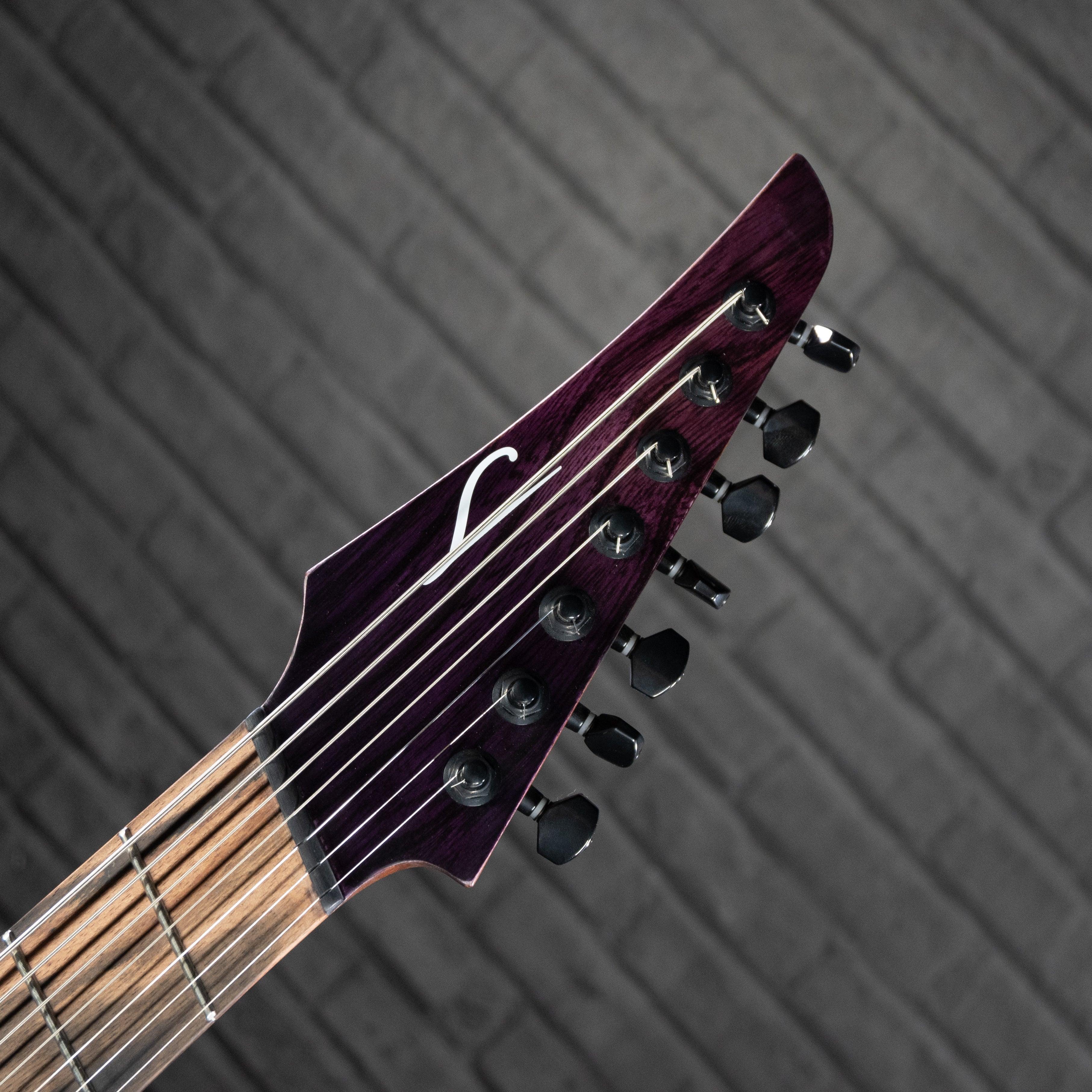 Legator Ninja N7FP 7-string Multiscale Electric Guitar (Iris Fade) - Impulse Music Co.