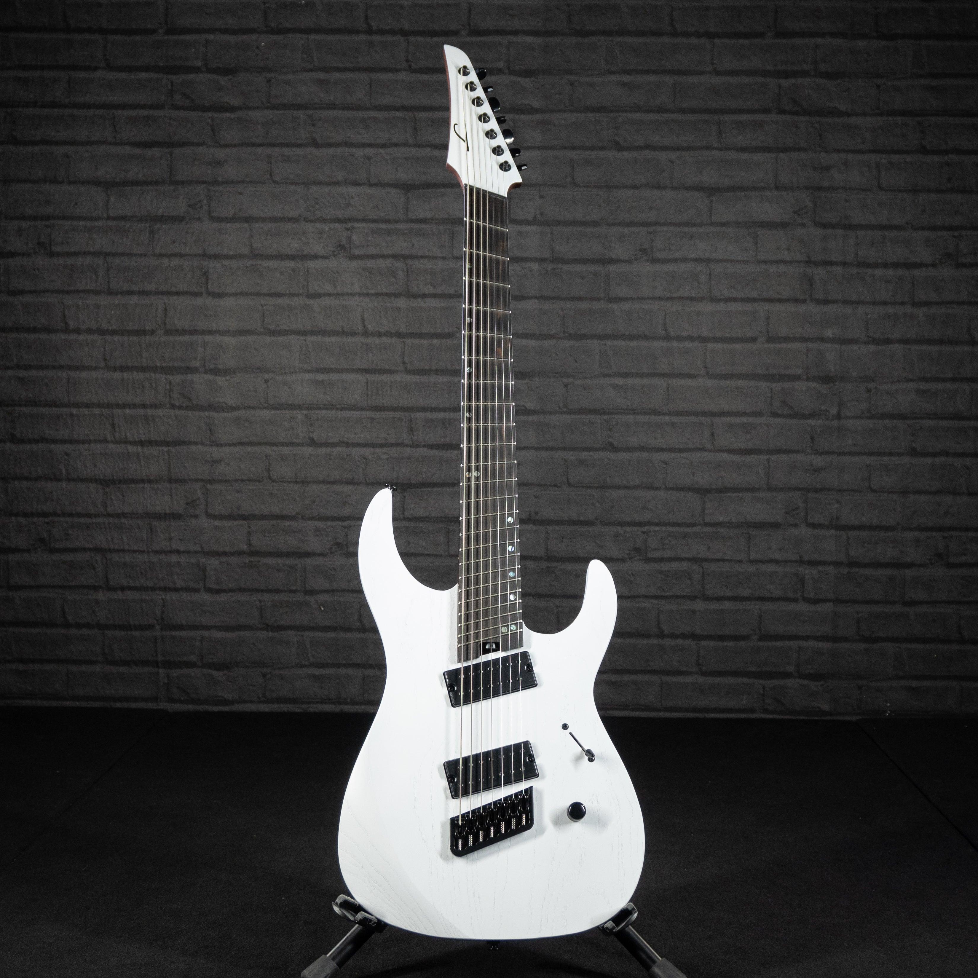 Legator Ninja N7FP 7-string Multiscale Electric Guitar (Snowfall) - Impulse Music Co.