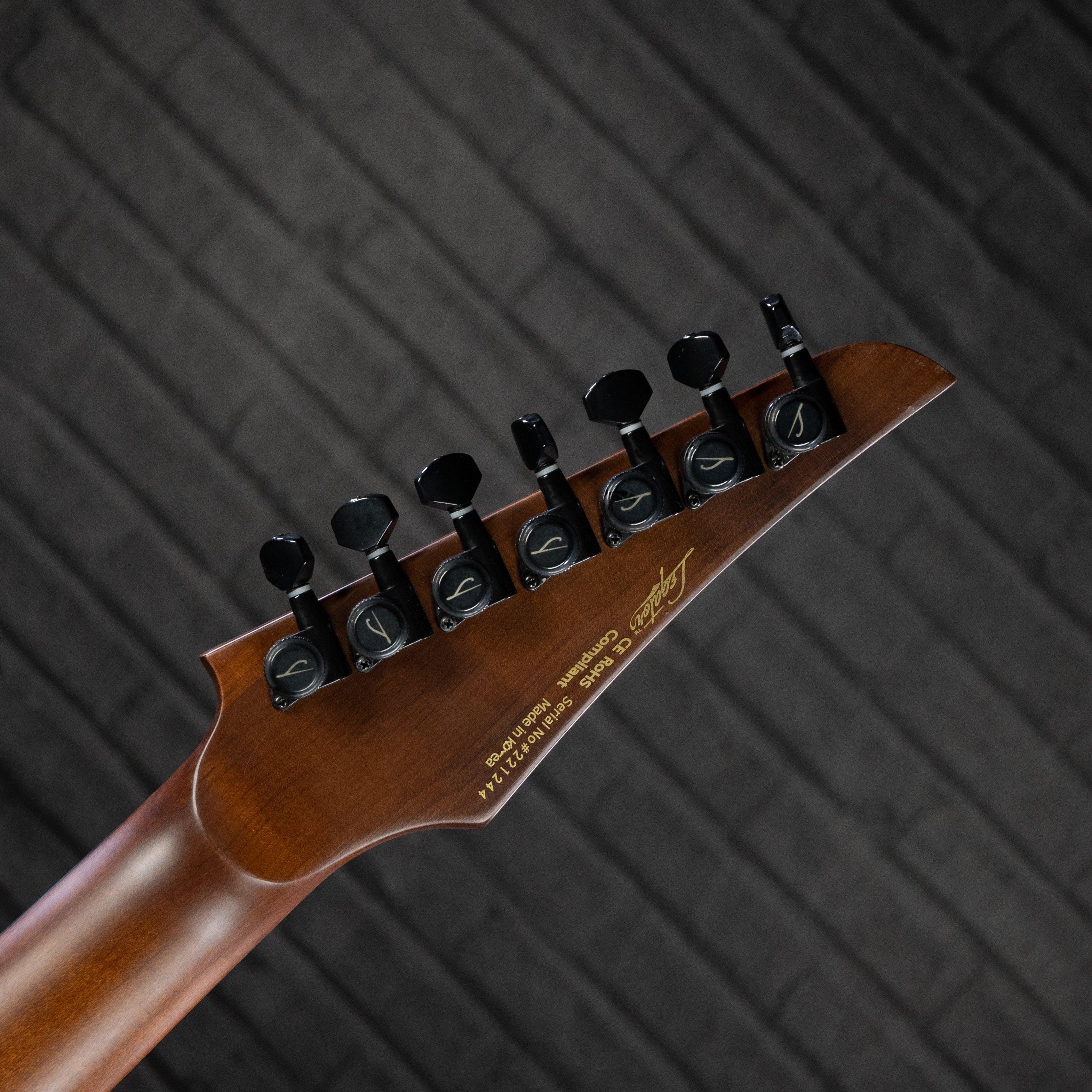 Legator Ninja N7FP 7-string Multiscale Electric Guitar (Snowfall) - Impulse Music Co.