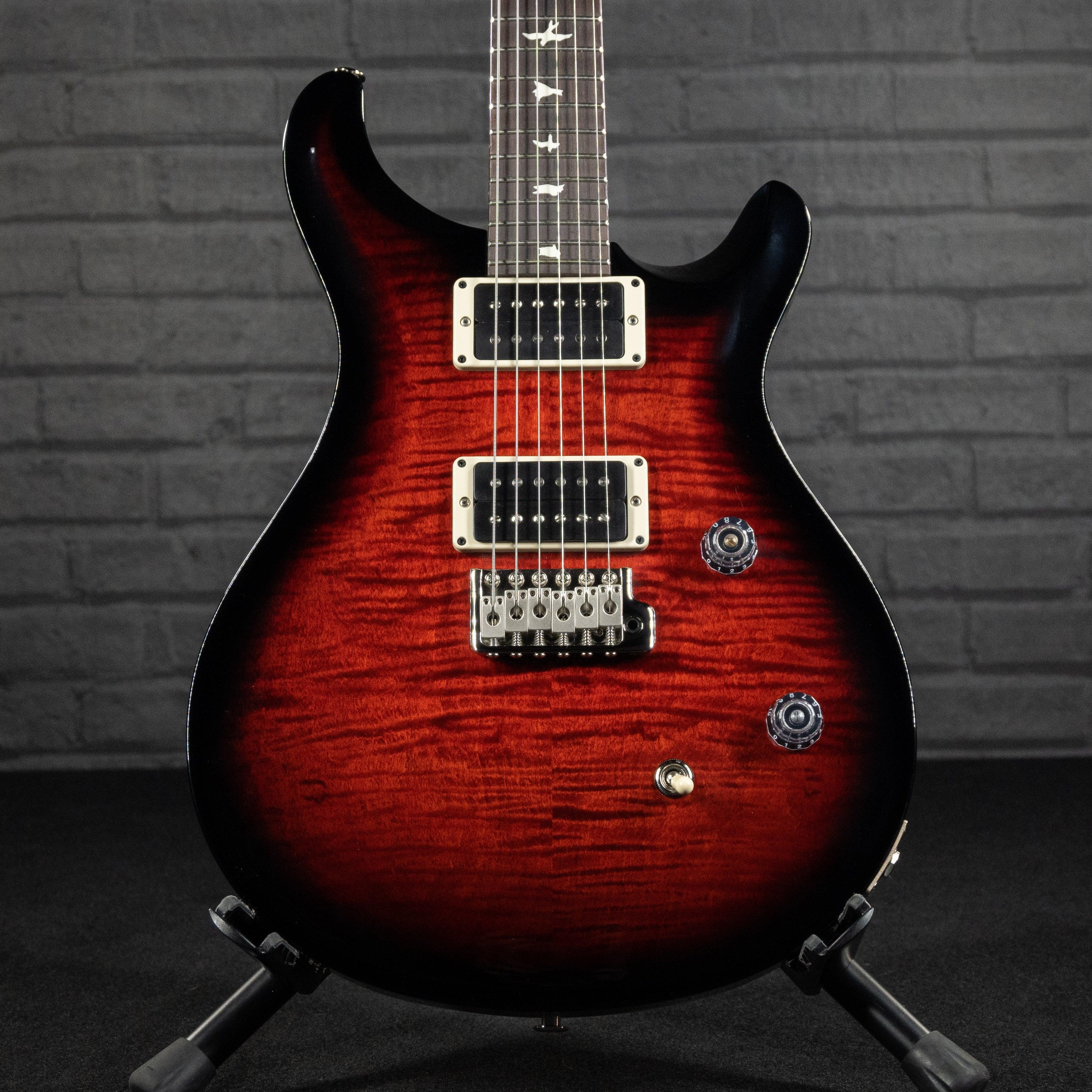 PRS CE 24 Electric Guitar (Fire Red Smokewrap Burst w/ black neck) - Impulse Music Co.