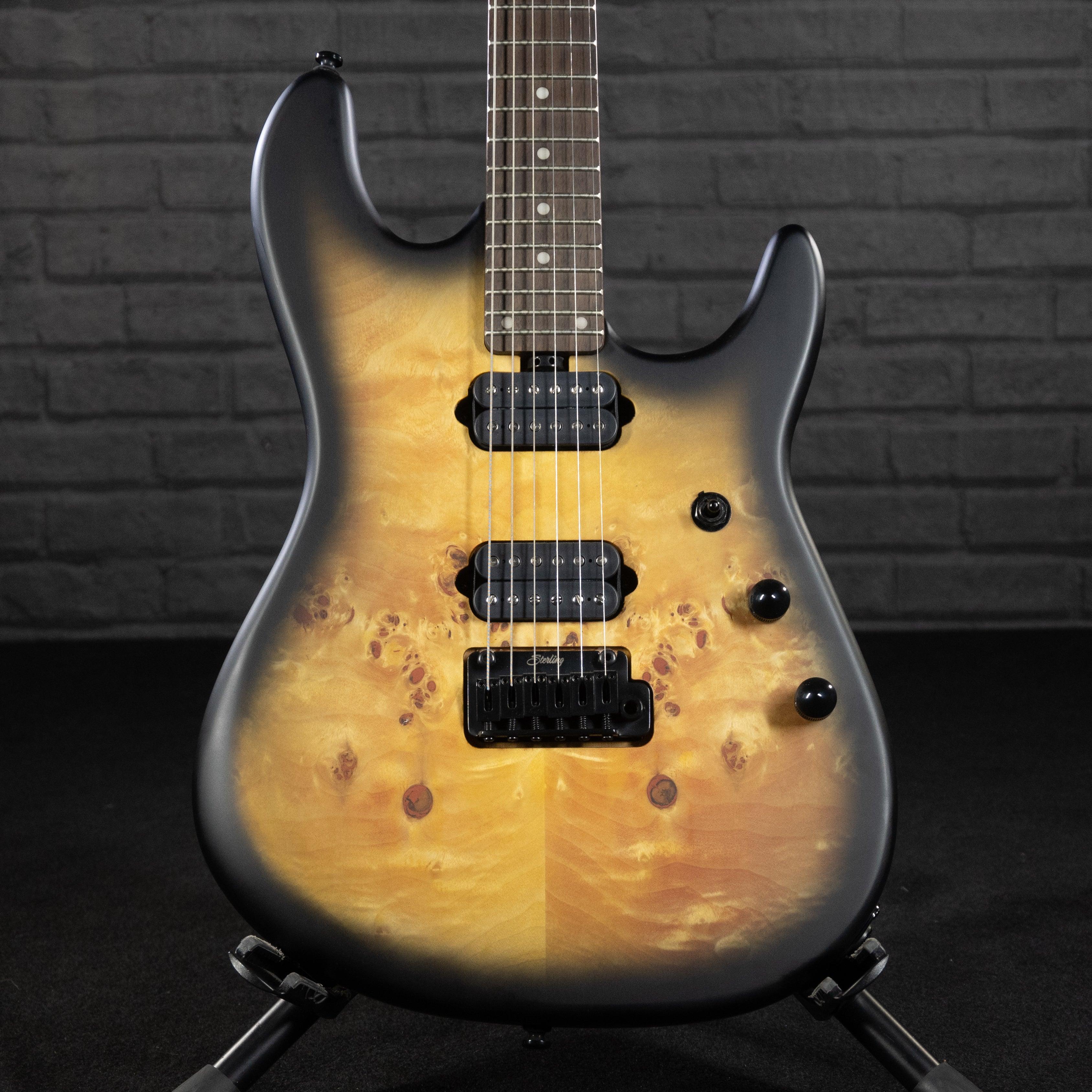 Sterling by Music Man Richardson6 6-String Electric Guitar (Natural Poplar Burl Burst) B-STOCK - Impulse Music Co.