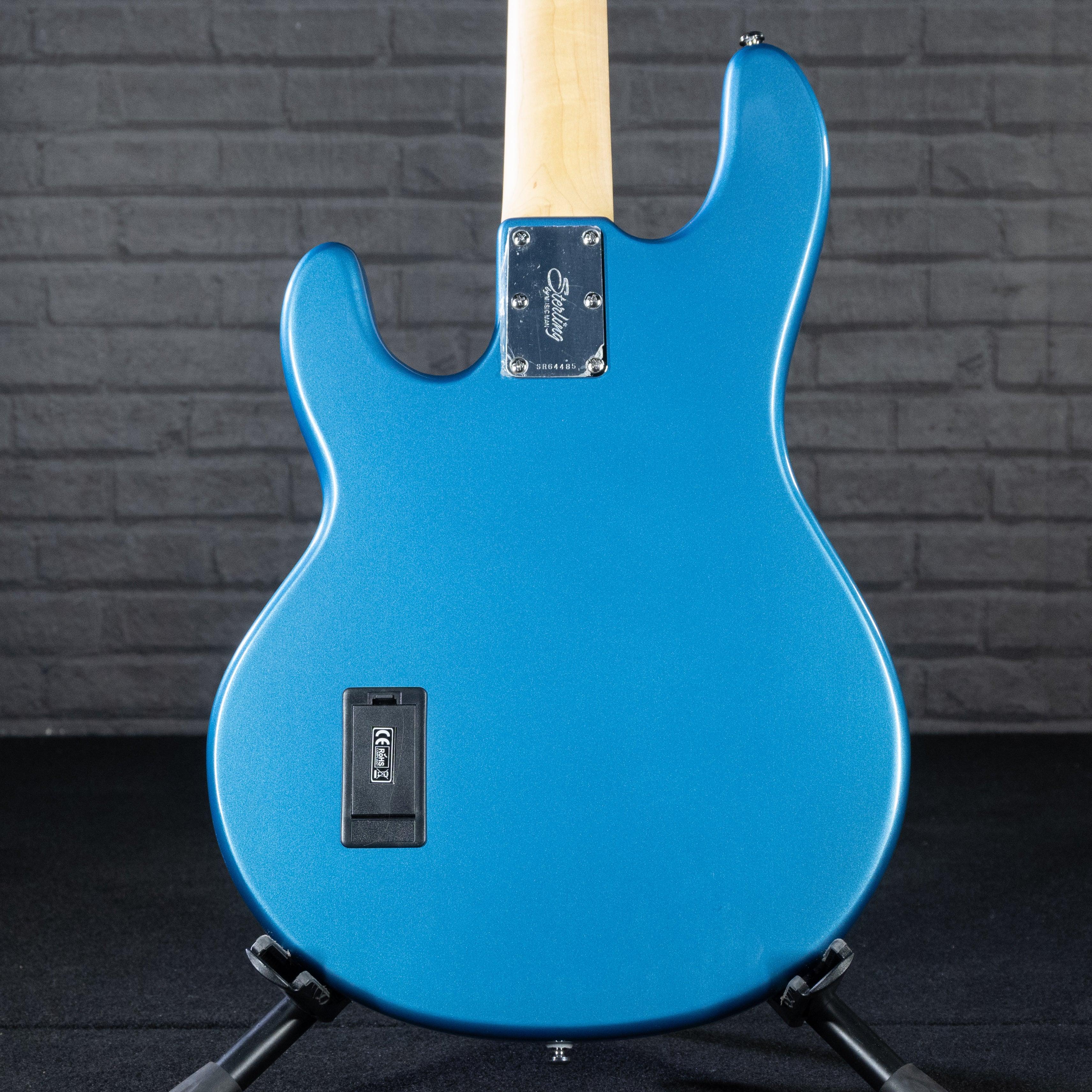 Sterling by Music Man StingRay Classic Ray24 Electric Bass Guitar (Toluca Lake Blue) - Impulse Music Co.