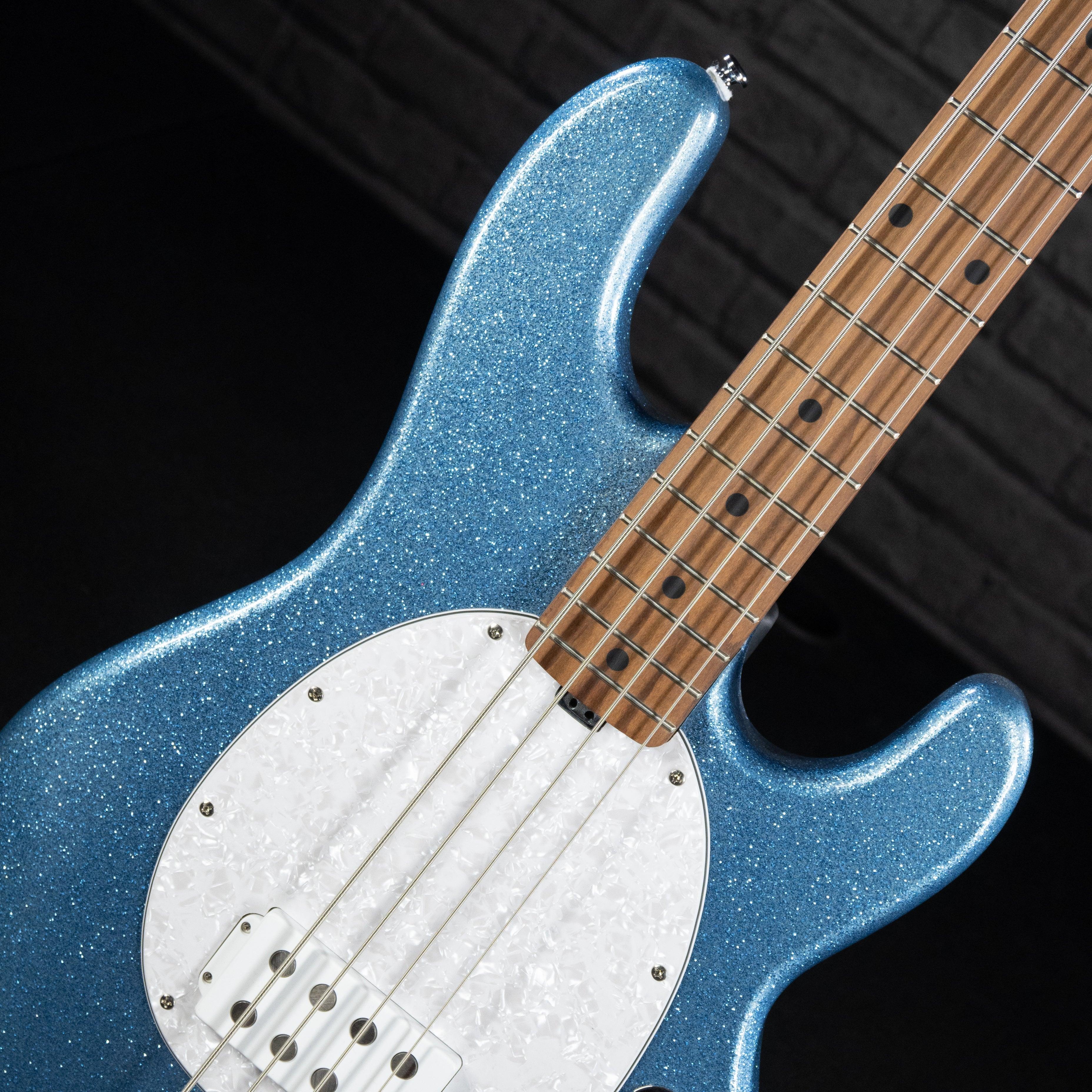 Sterling by Music Man StingRay Ray34 (Blue Sparkle) - Impulse Music Co.
