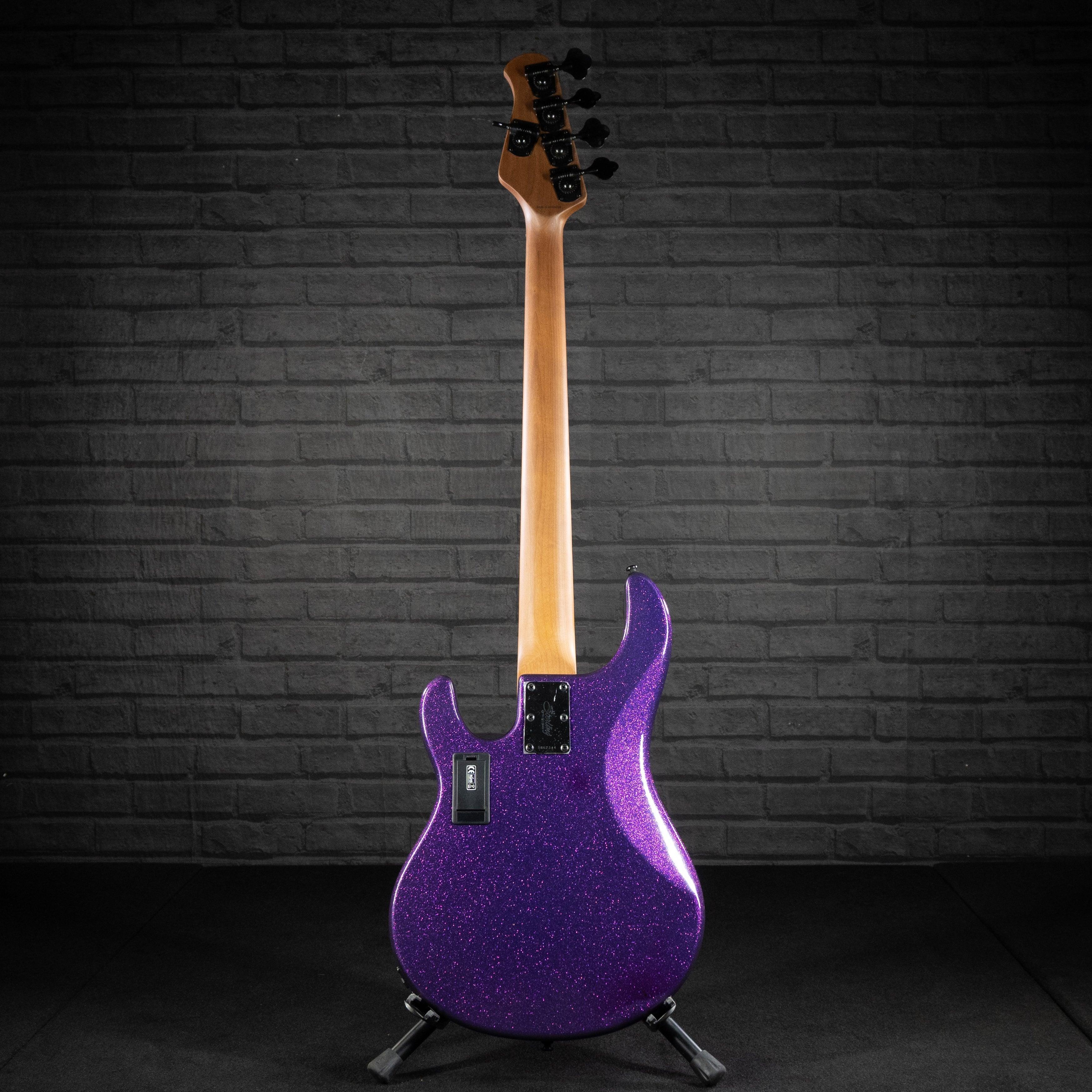 Sterling by Music Man StingRay RAY35 Electric Bass Guitar (Purple Sparkle) - Impulse Music Co.
