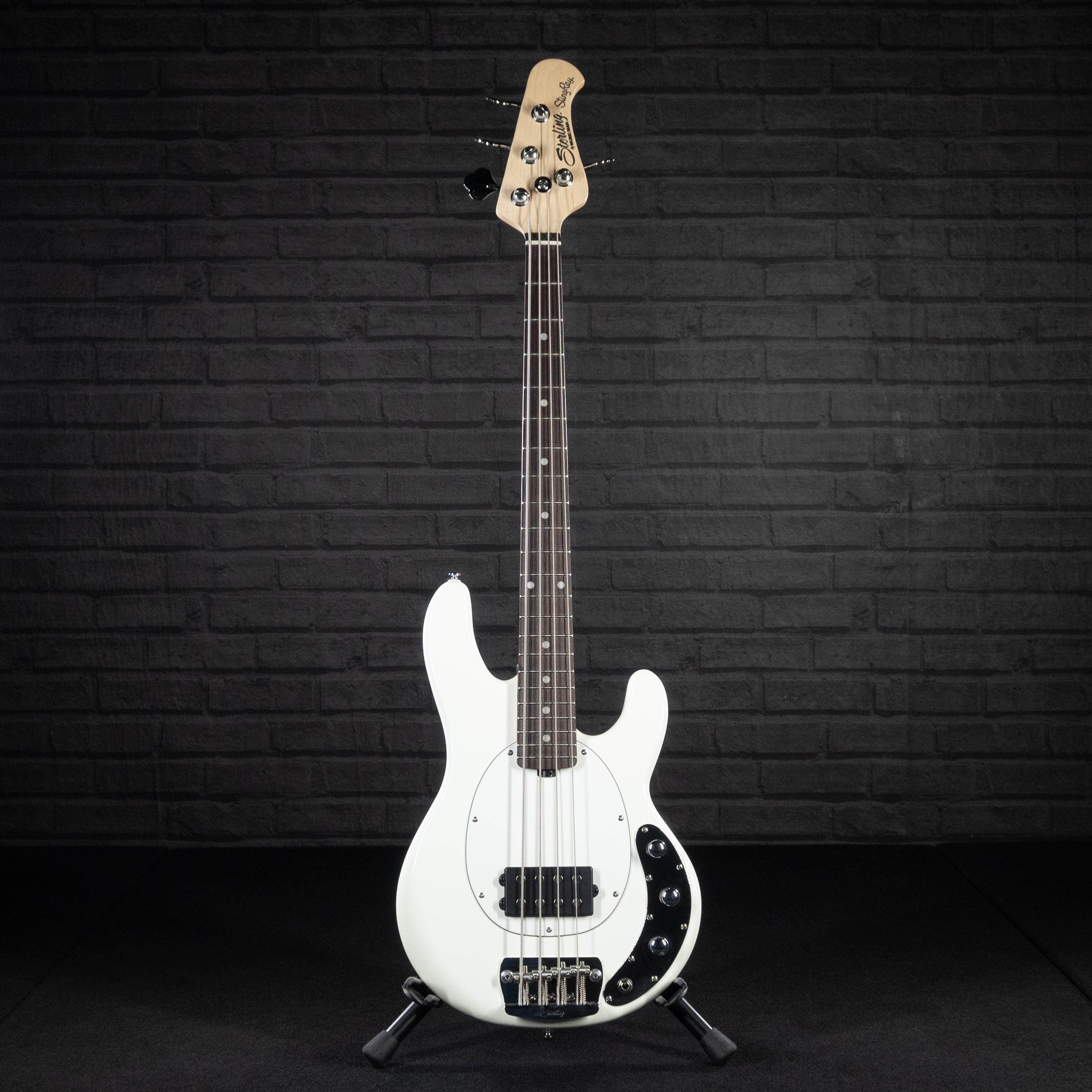 Sterling by Music Man Stingray Short Scale RAYSS4 (Olympic White) - Impulse Music Co.
