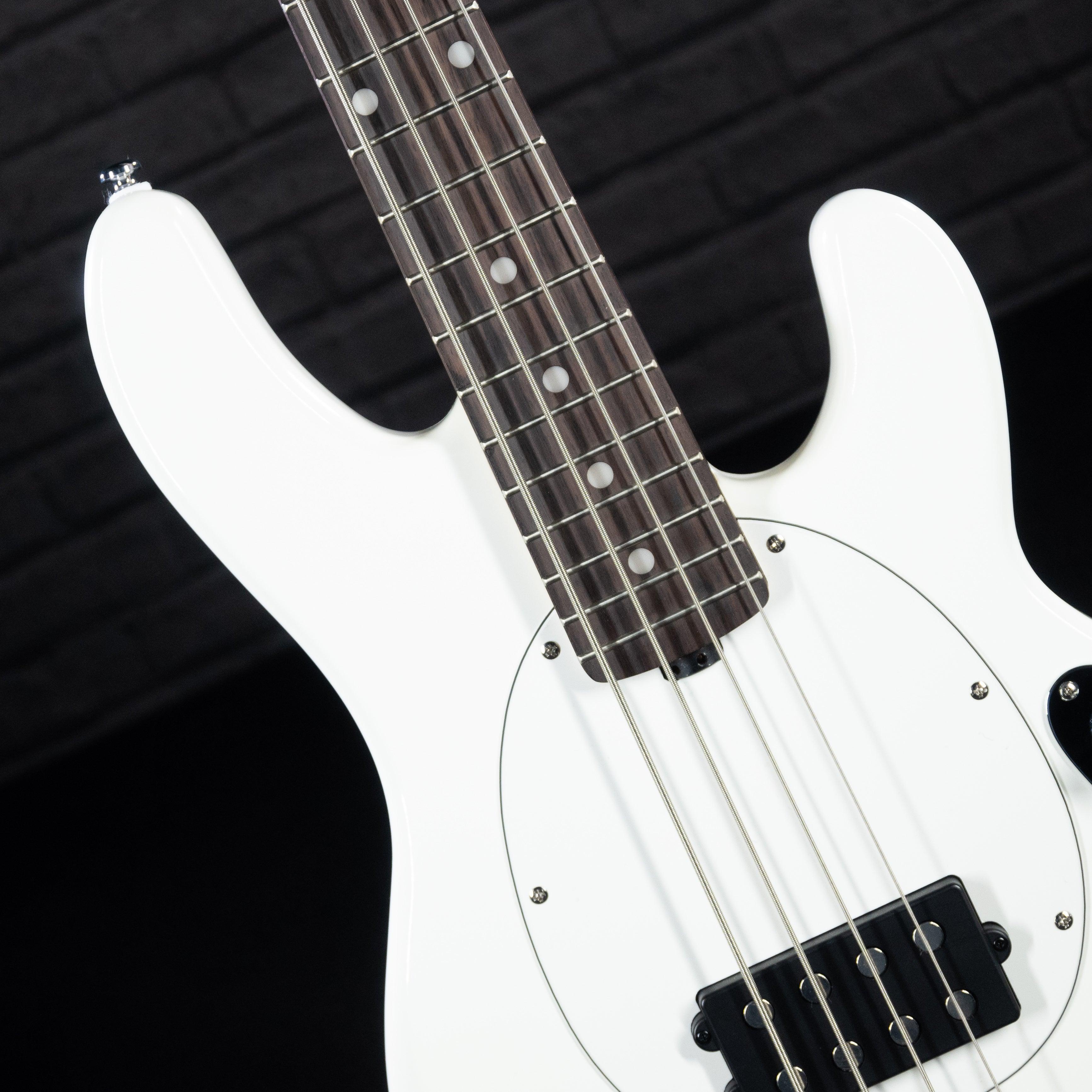 Sterling by Music Man Stingray Short Scale RAYSS4 (Olympic White) - Impulse Music Co.