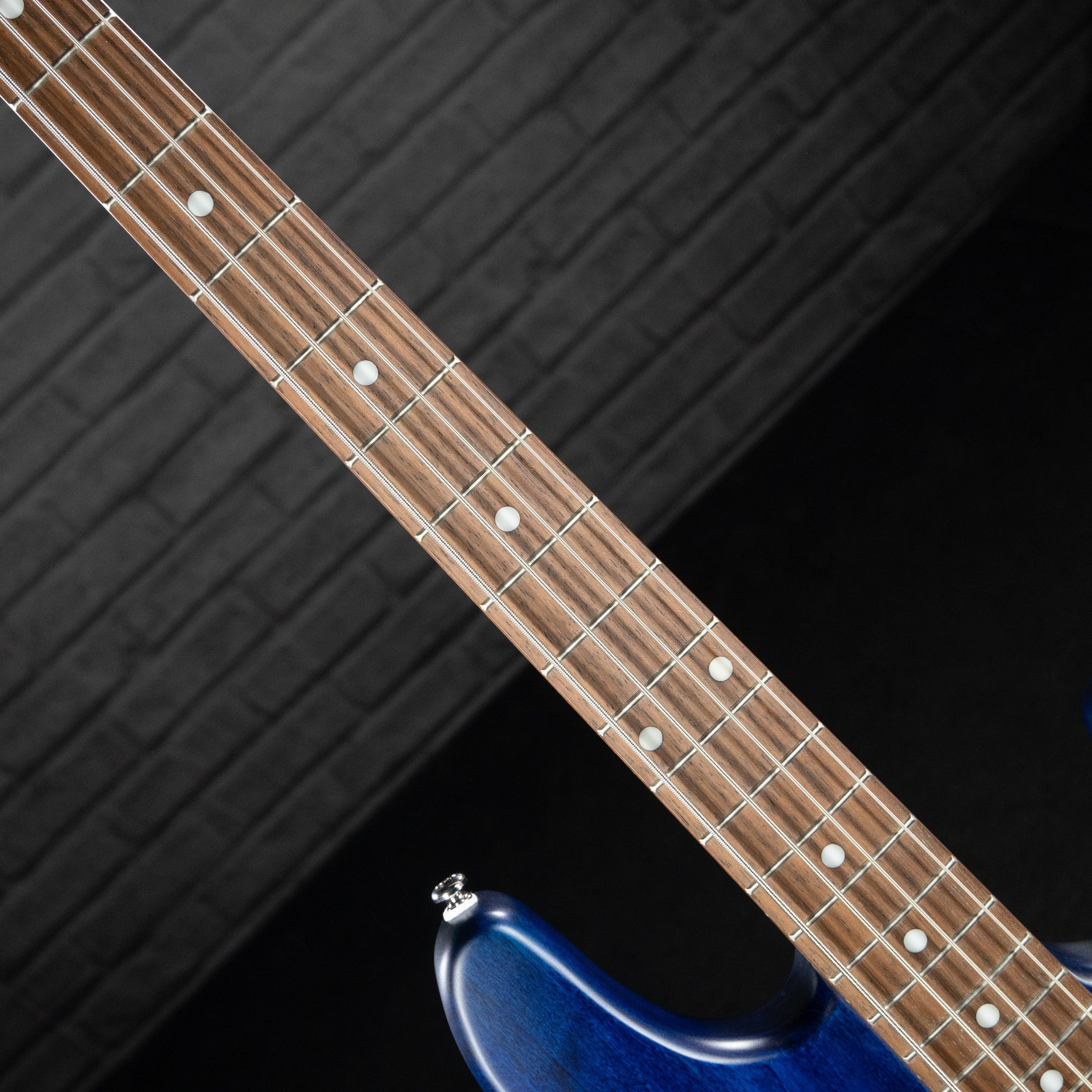 Sterling S.U.B. Series Stringray 4 (Trans Blue Stain) - Impulse Music Co.