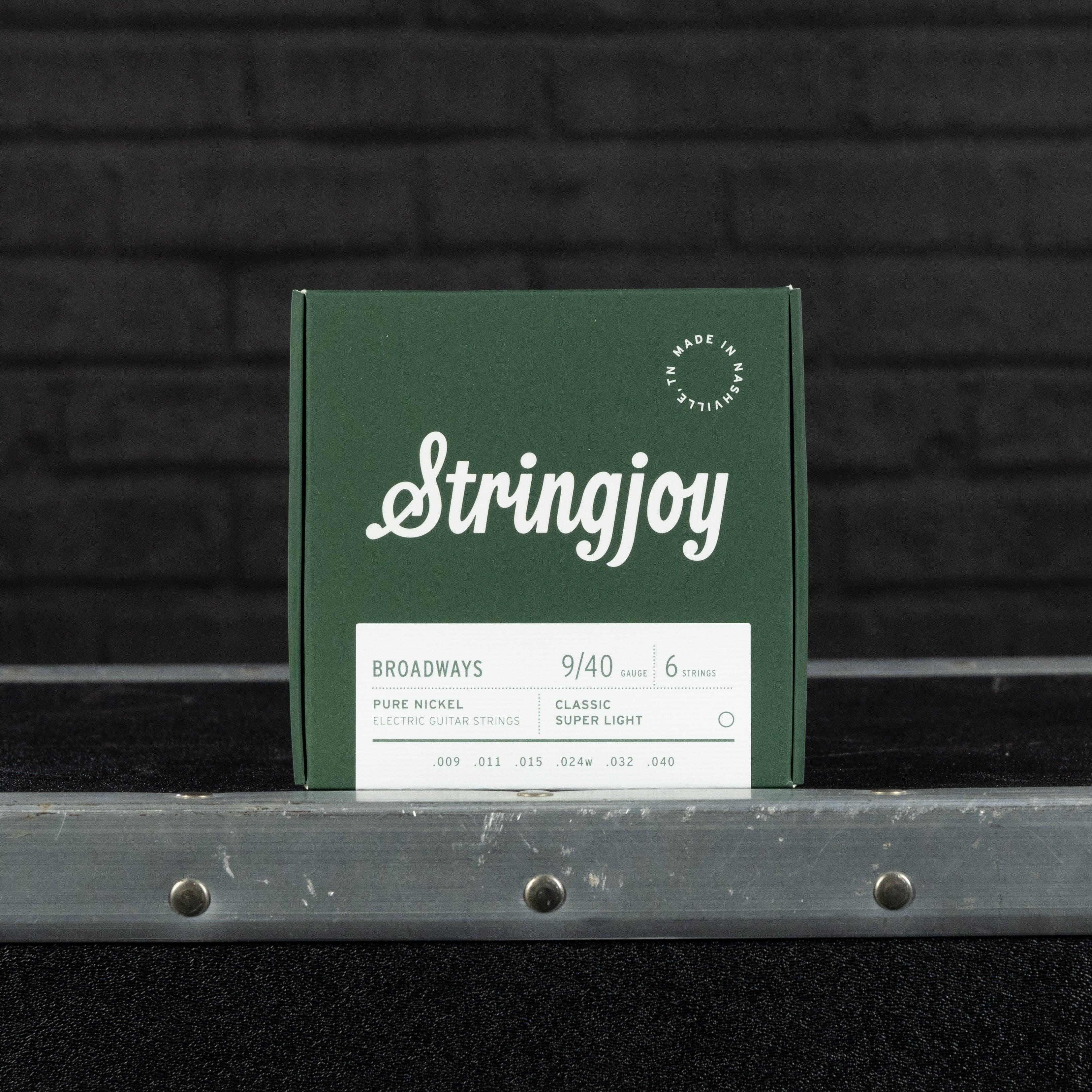 Stringjoy Broadways | Classic Super Light Gauge (9-40) Pure Nickel Electric Guitar Strings - Impulse Music Co.