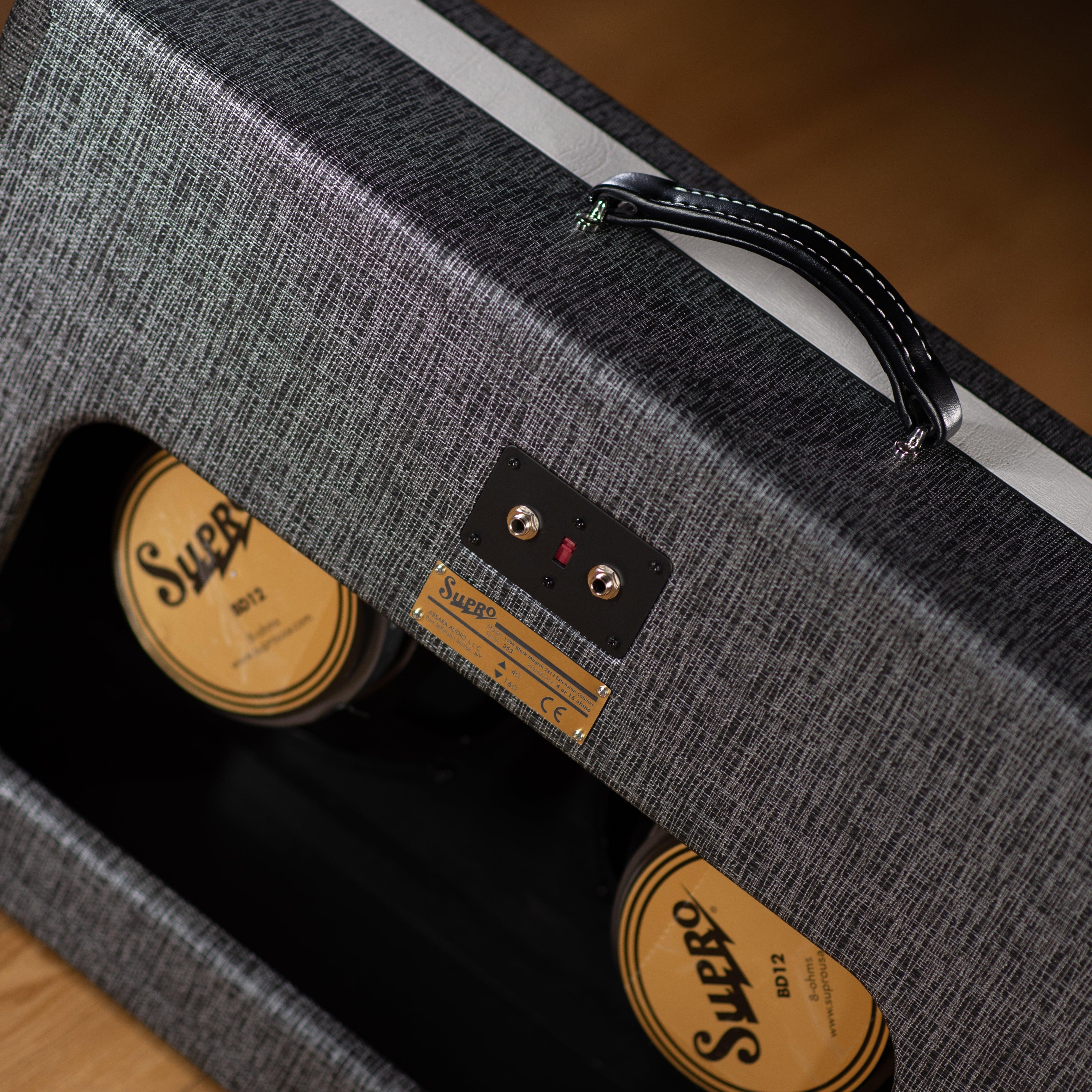 Supro 1799 Black Magick 2x12" Extension Cabinet - Impulse Music Co.