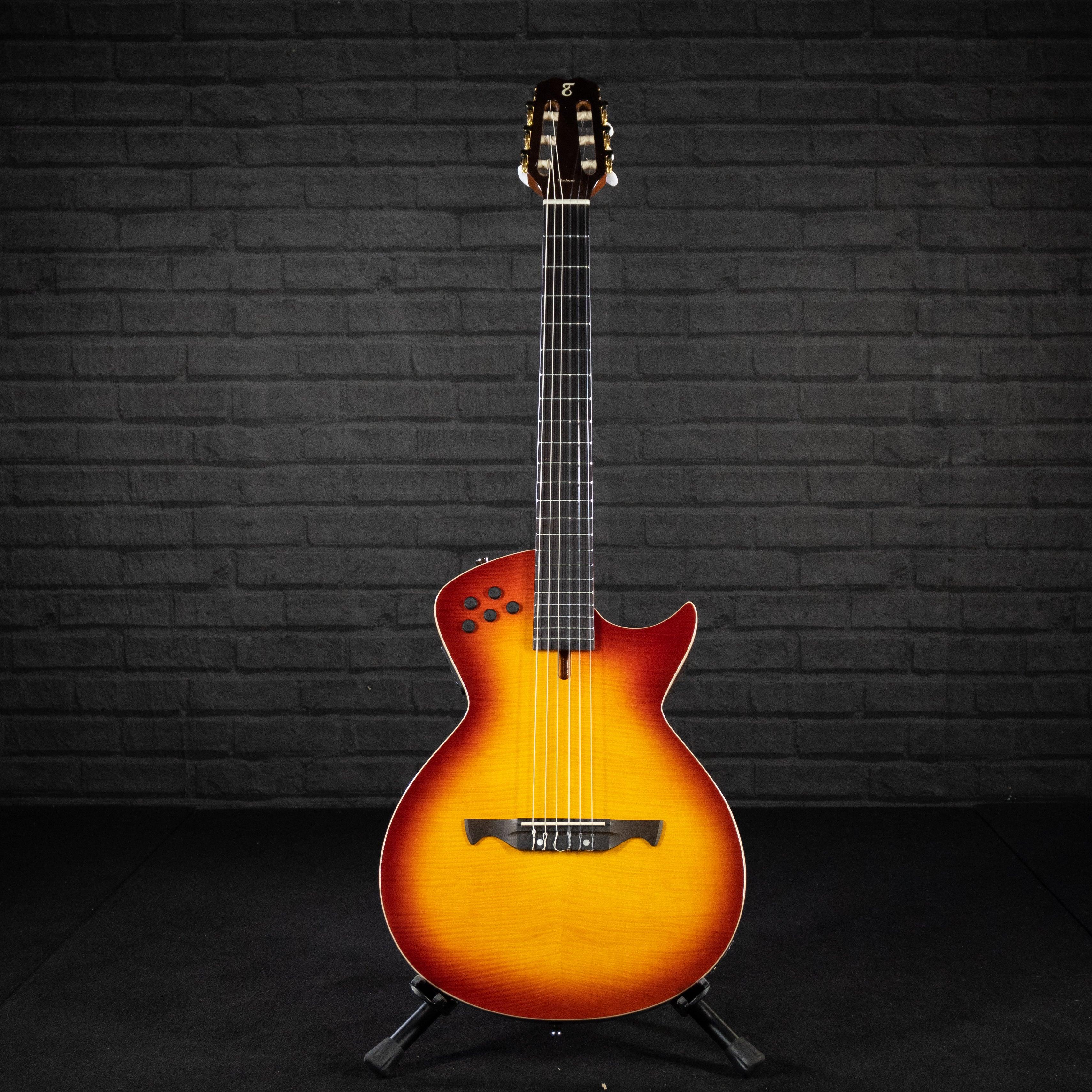 Tagima Modena Nylon Electric Guitar (Cherry Burst) - Impulse Music Co.