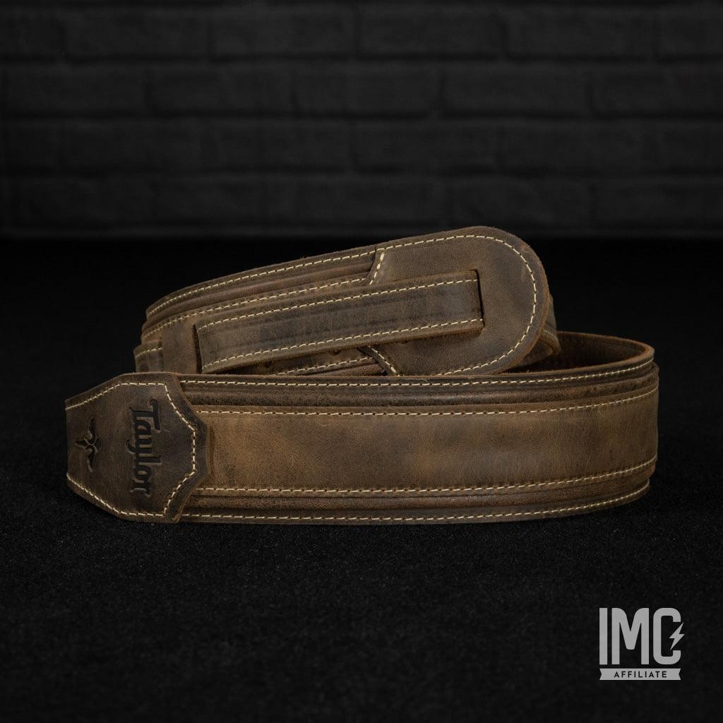 Taylor Wings Distressed Leather Guitar Strap 2.5" - Impulse Music Co.