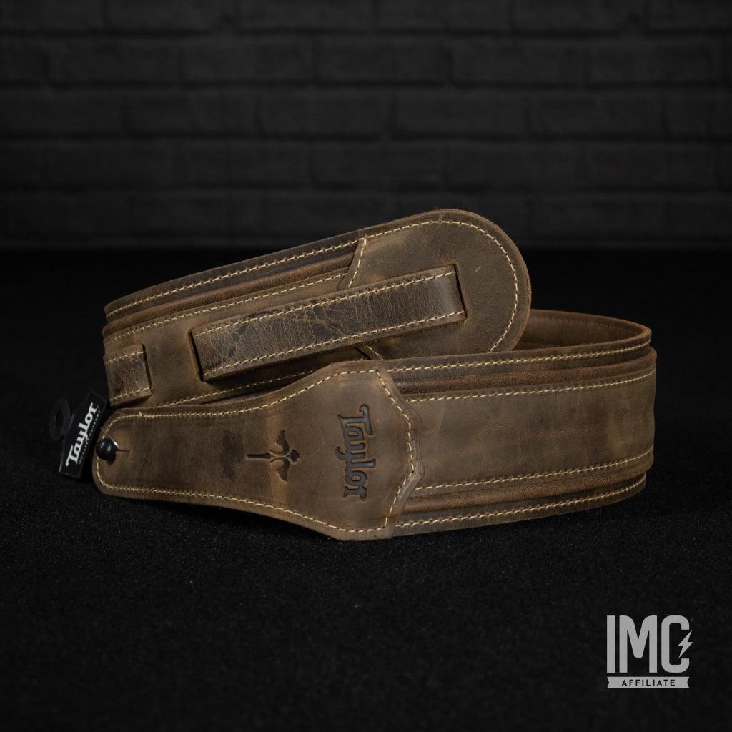 Taylor Wings Distressed Leather Guitar Strap 3" - Impulse Music Co.