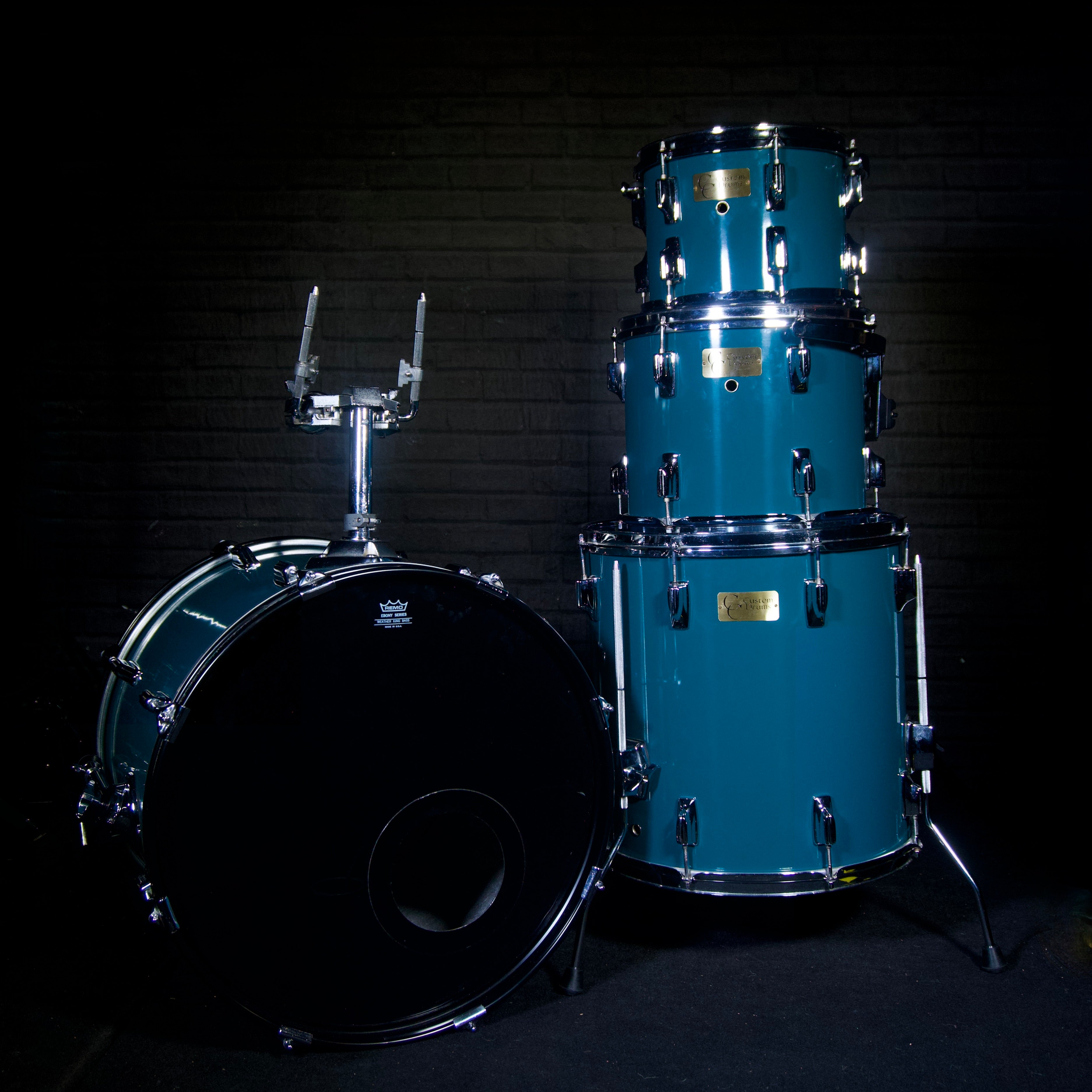 C&C 4 Piece Custom Drum Kit (Turquoise) [USED]