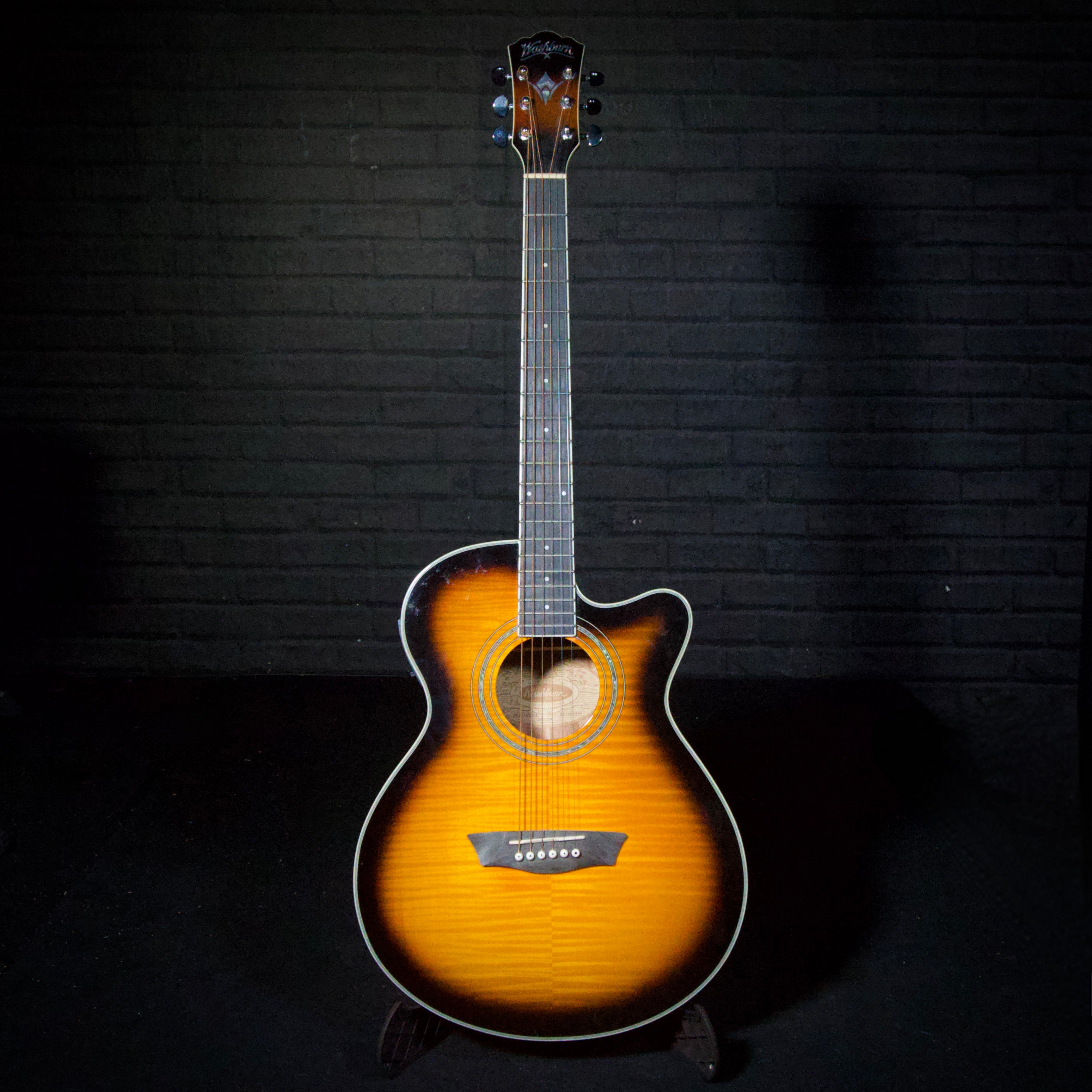 Washburn Festival EA15 Acoustic-Electric Guitar (Tobacco Burst) [USED]