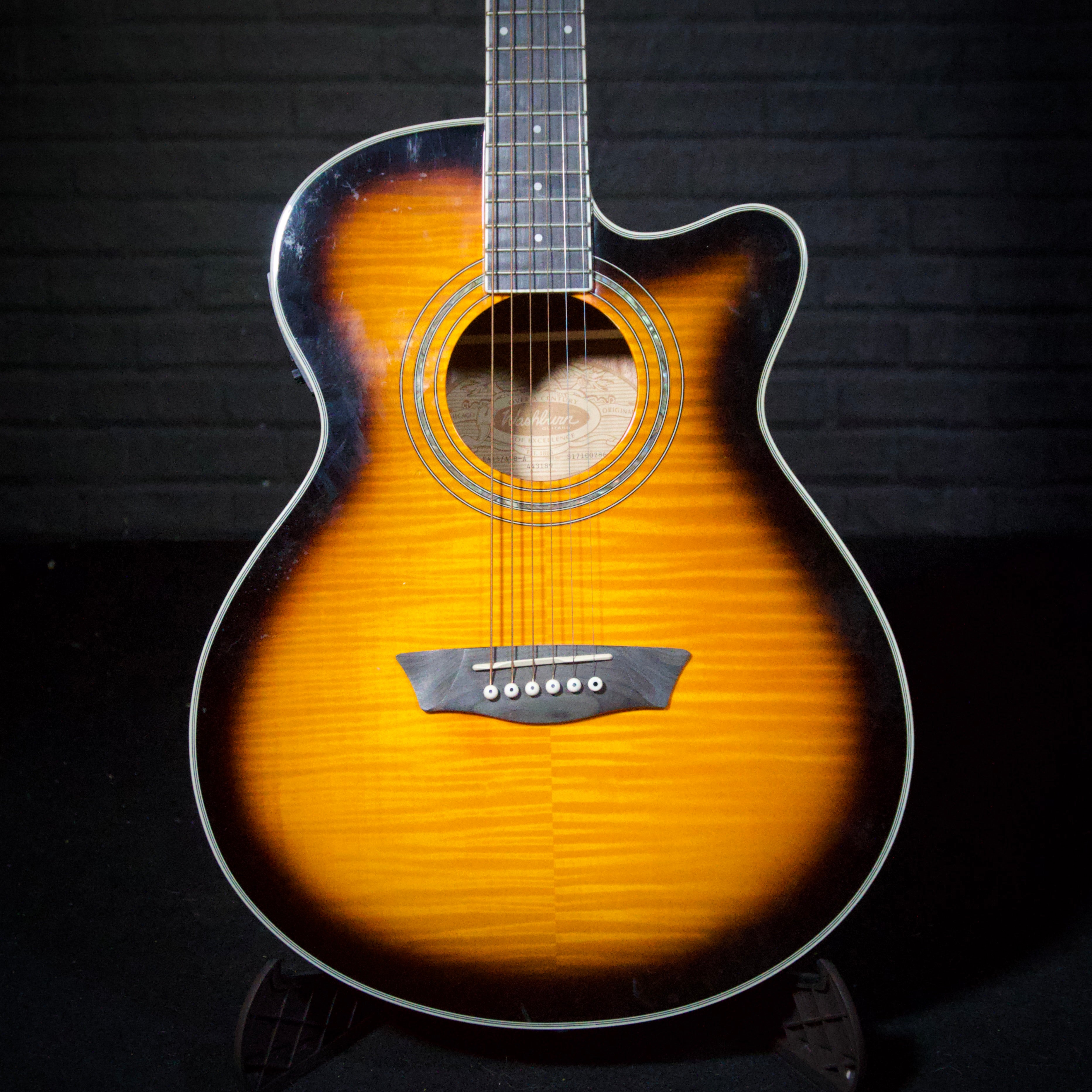 Washburn Festival EA15 Acoustic-Electric Guitar (Tobacco Burst) [USED]