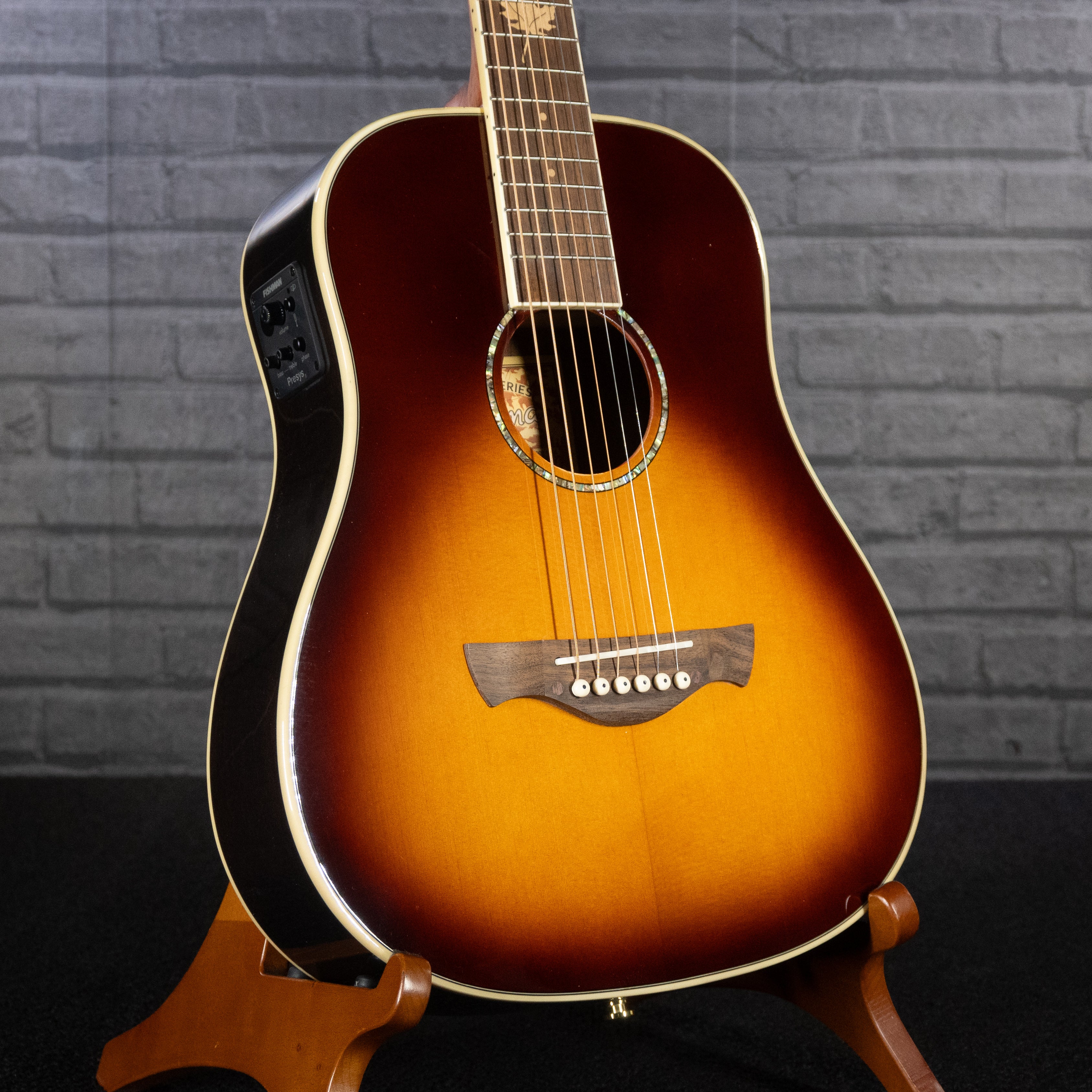 Tagima Canada Series Fernie EQ Small Body Acoustic Guitar (Cherryburst)
