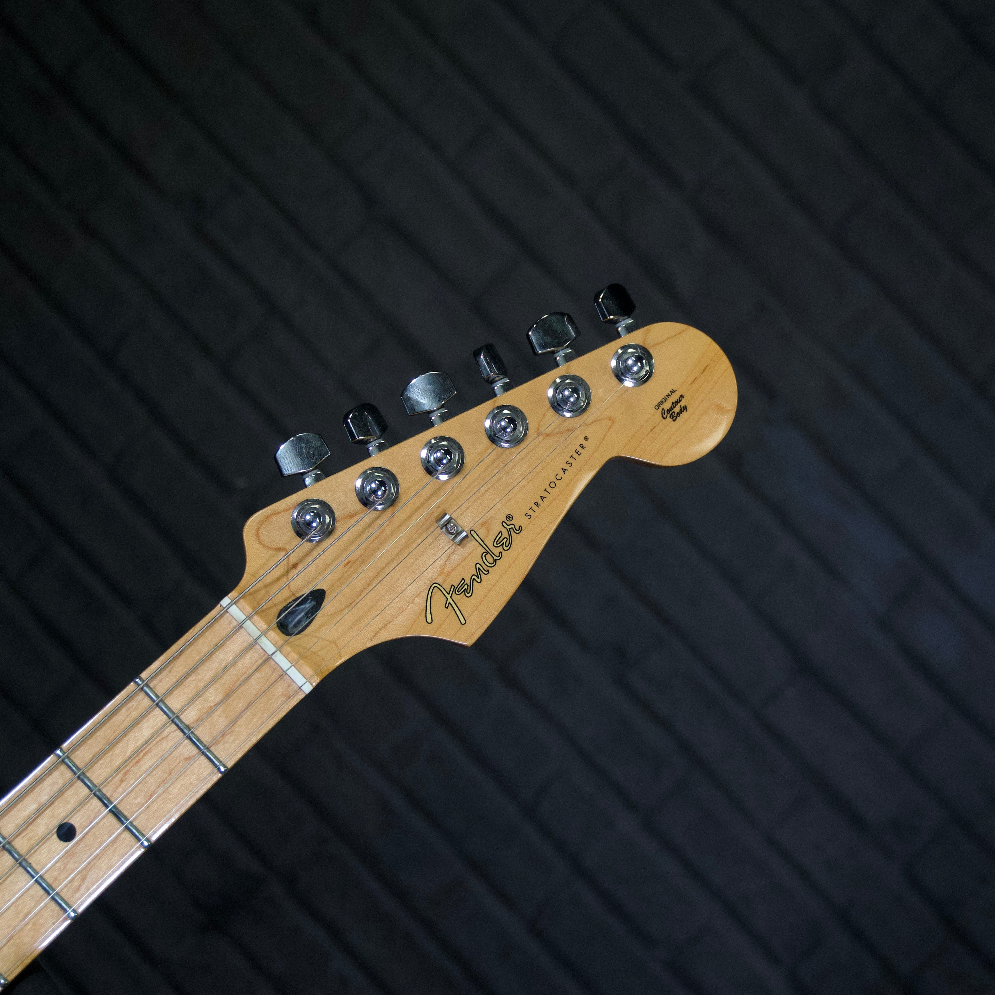 Fender MIM Player Stratocaster Flame Top Electric Guitar (Aged Cherry Burst) [USED]