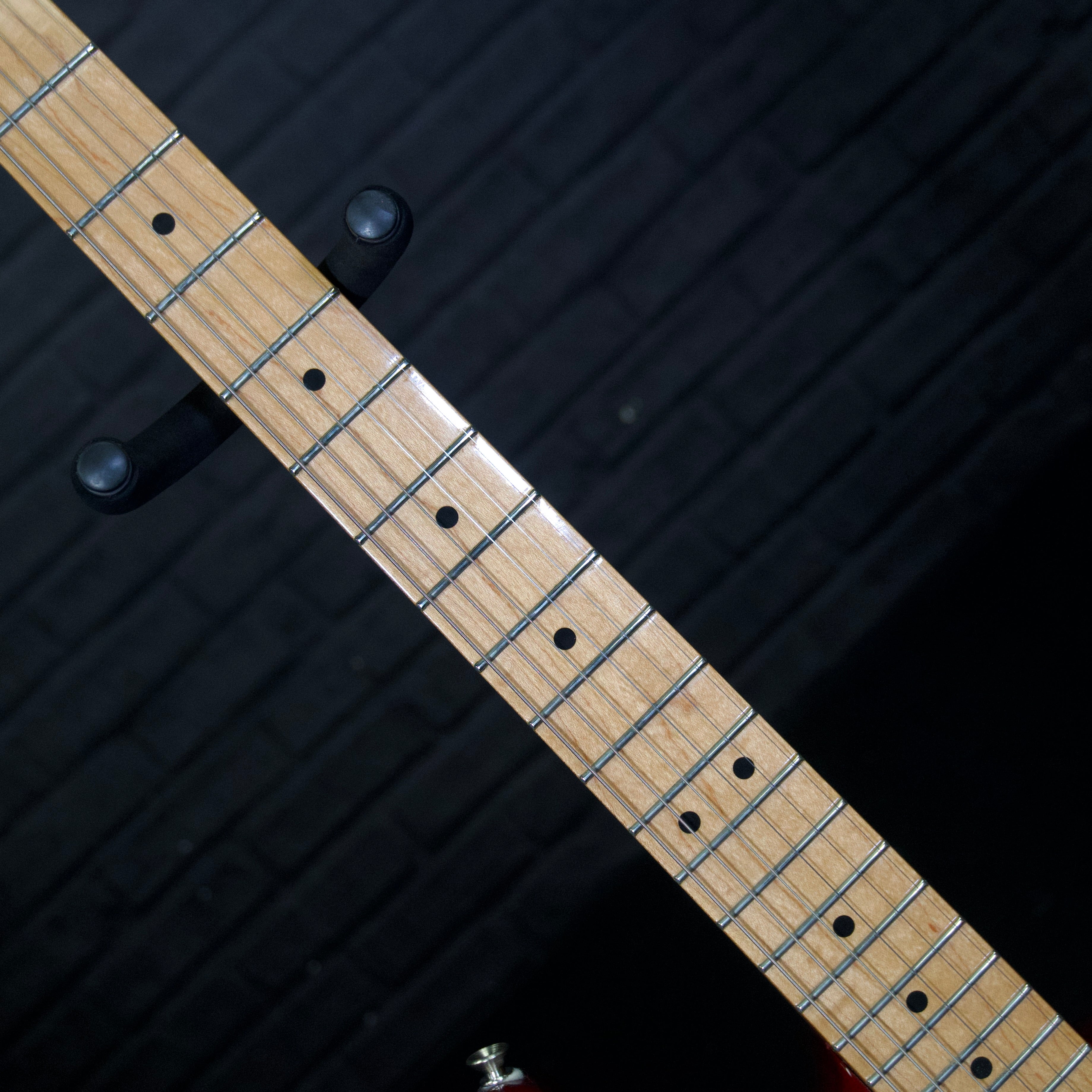 Fender MIM Player Stratocaster Flame Top Electric Guitar (Aged Cherry Burst) [USED]