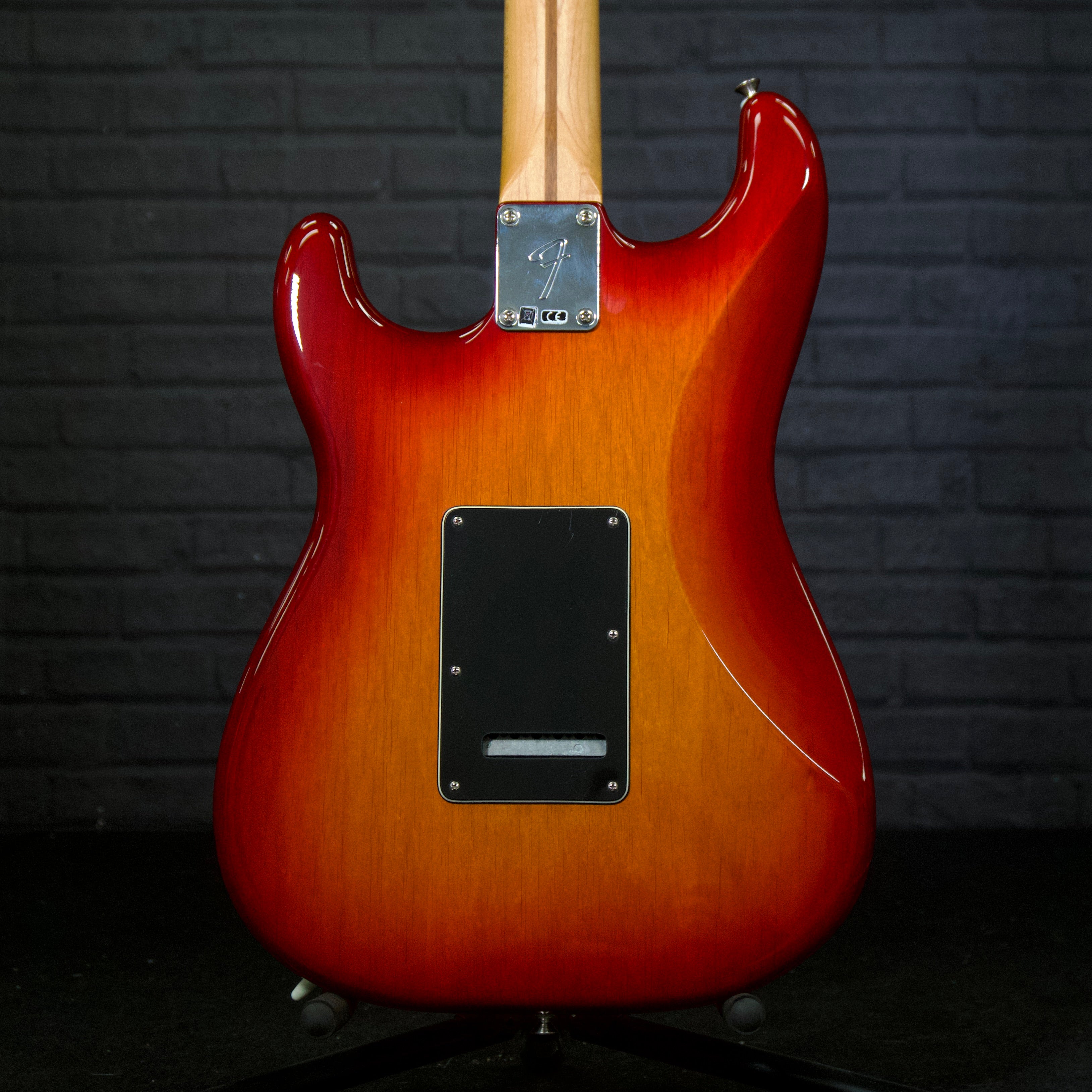 Fender MIM Player Stratocaster Flame Top Electric Guitar (Aged Cherry Burst) [USED]