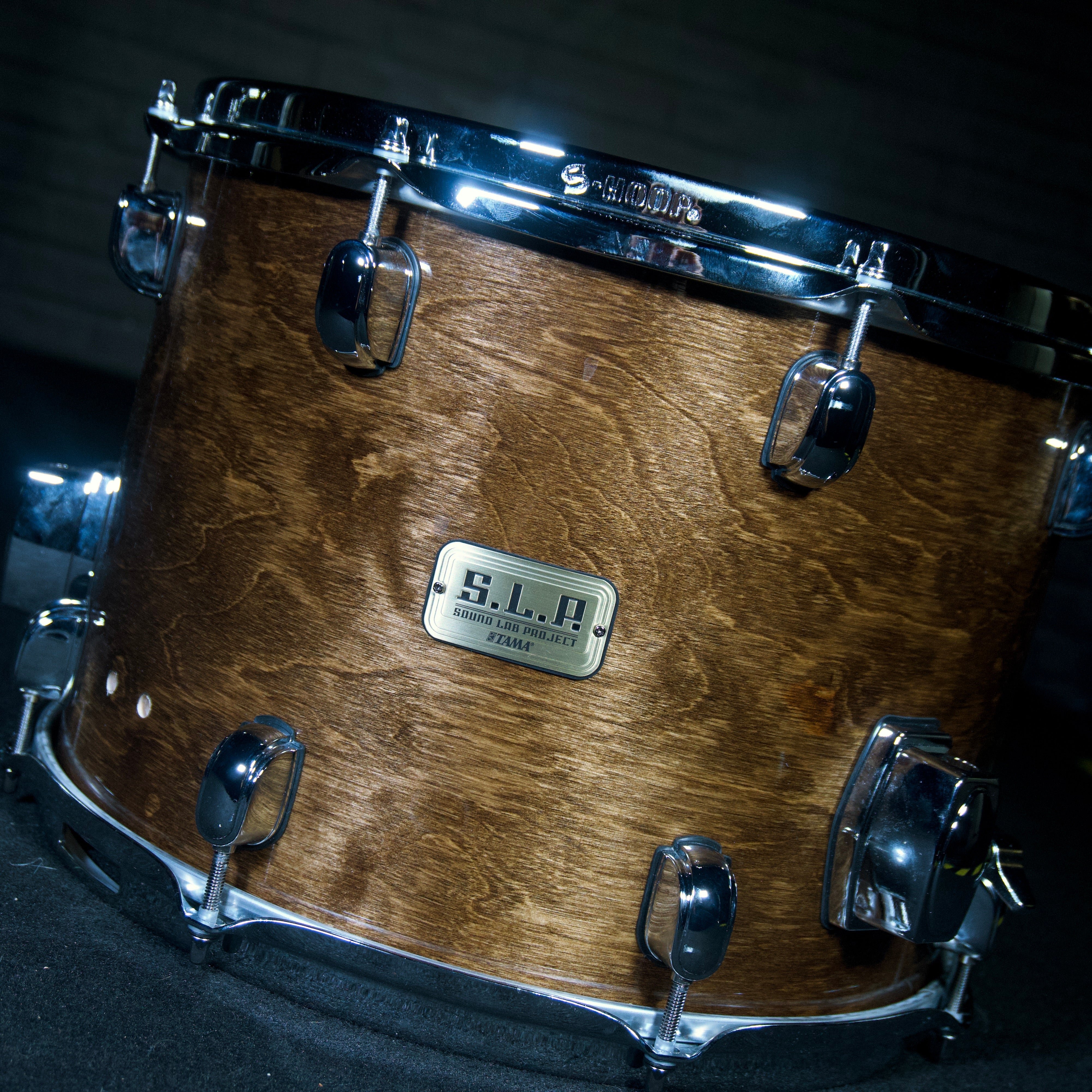 Tama S.L.P. 14 x 10 Duo Birch Snare w/ S-Hoops (Transparent Mocha) [PRE-OWNED]