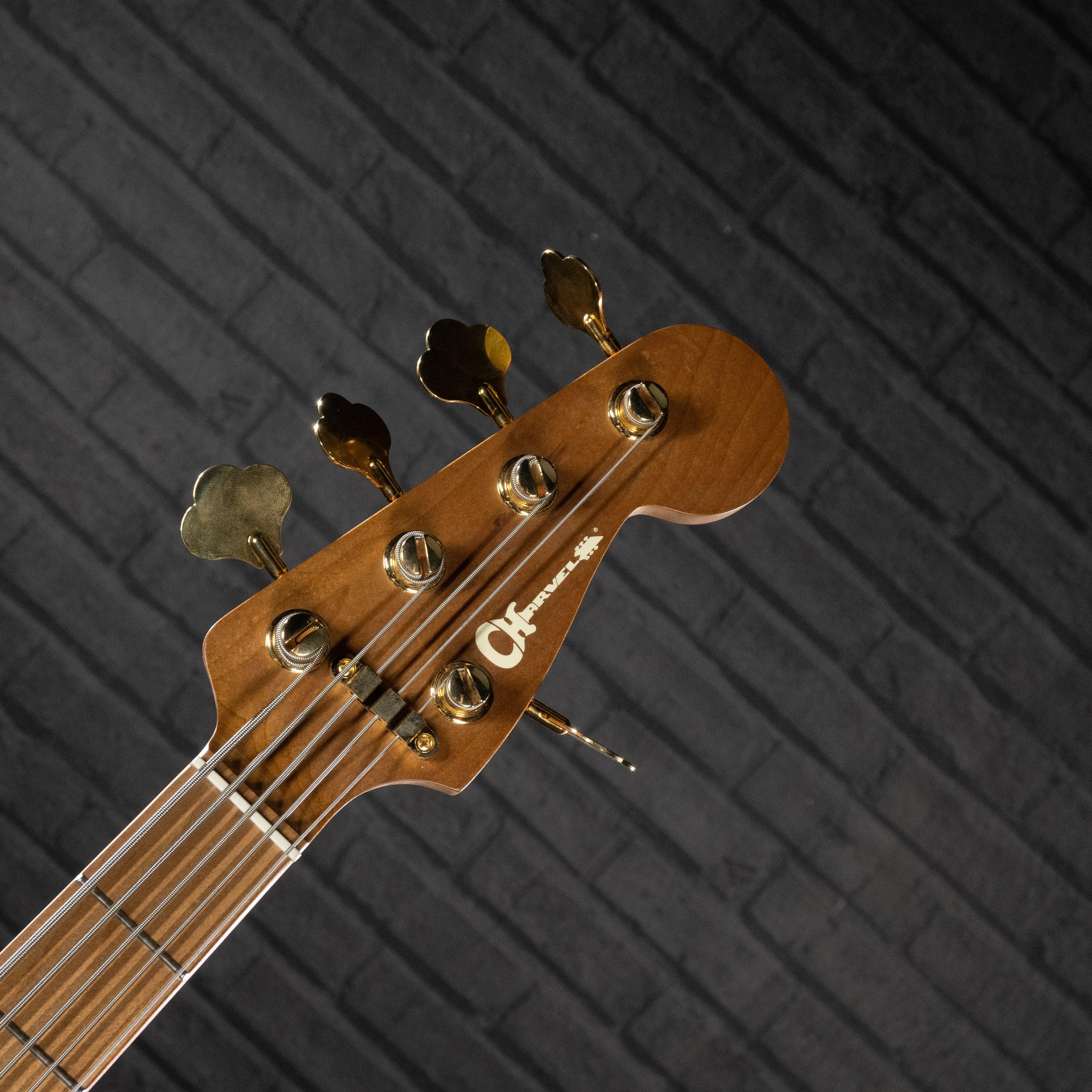 Charvel Pro-Mod San Dimas Bass JJ V 5-String Electric Bass (Lambo Green Metallic) USED - Impulse Music Co.