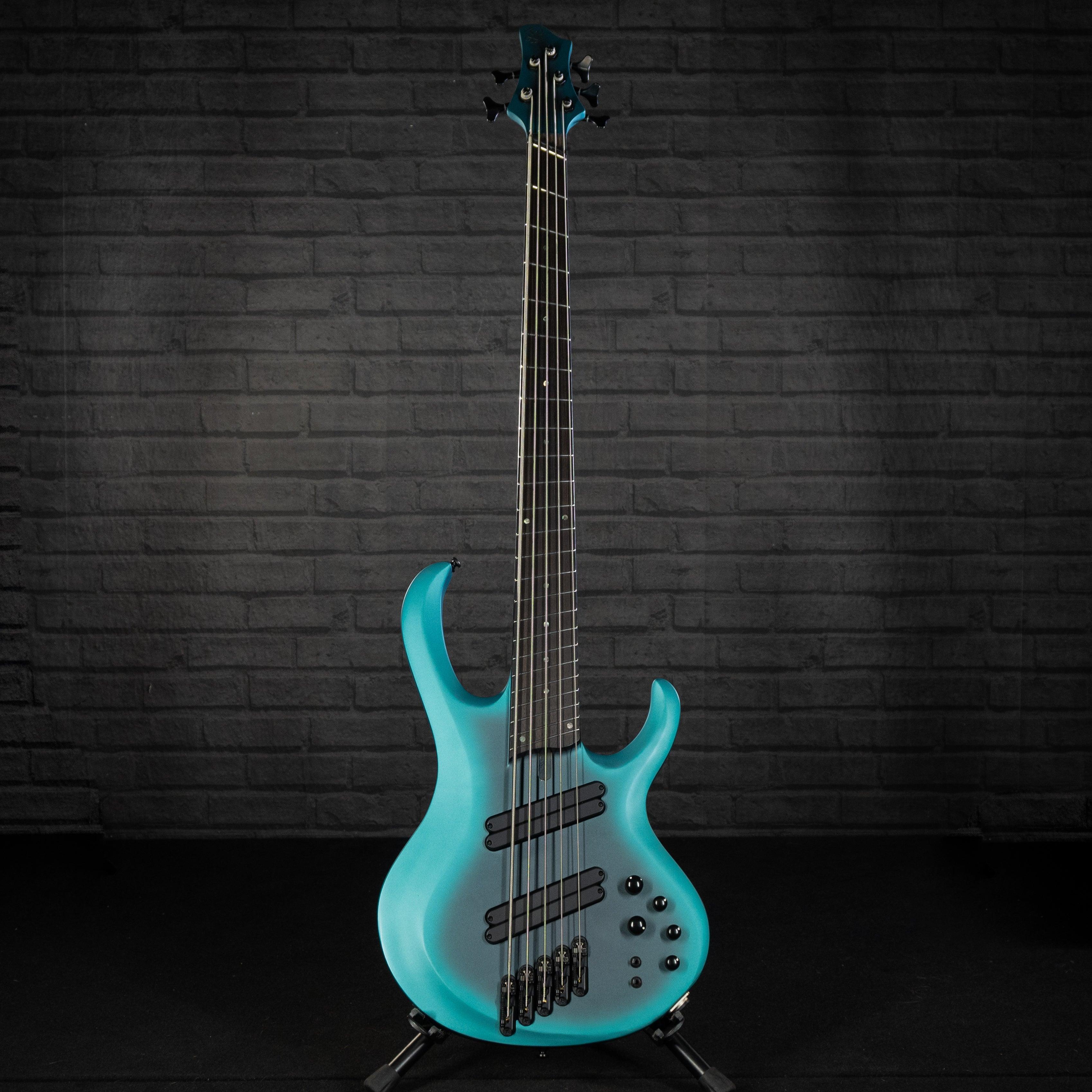 Ibanez BTB605MS Electric Bass Guitar (Cerulean Aura Burst Matte) USED - Impulse Music Co.