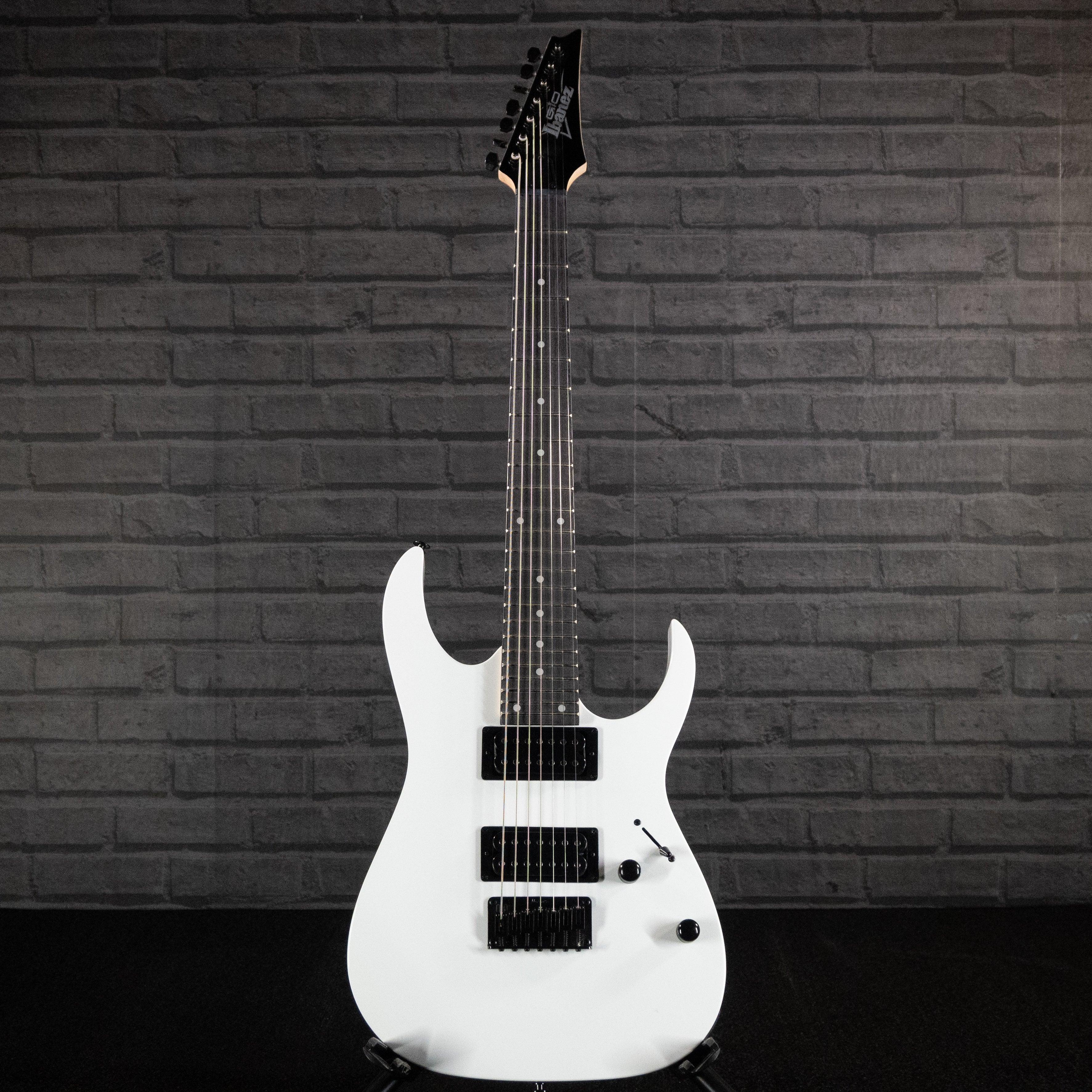 Ibanez Gio GRG7221 7-String Electric Guitar (White) - Impulse Music Co.