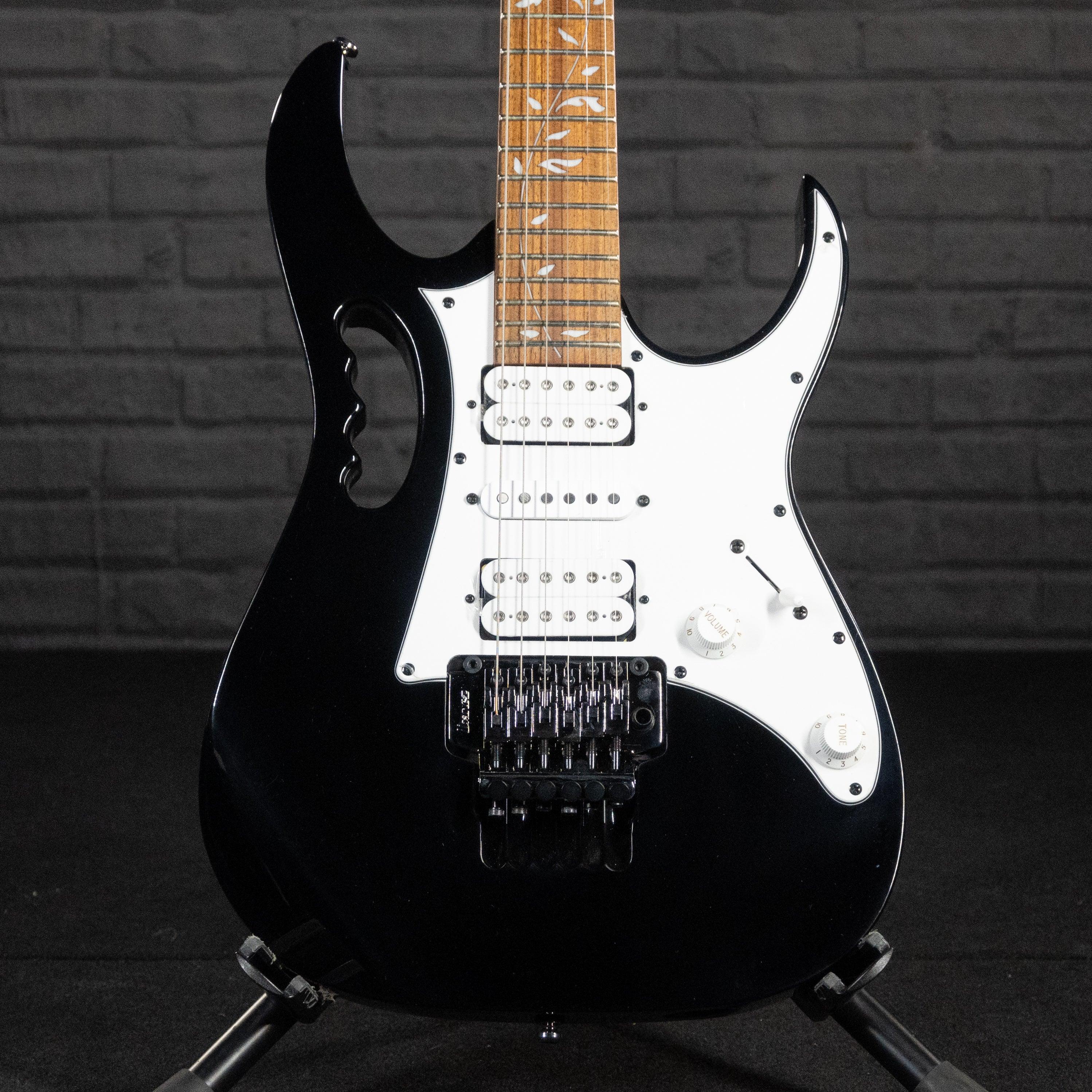 Ibanez Steve Vai JEMJR Electric Guitar (Black) - Impulse Music Co.