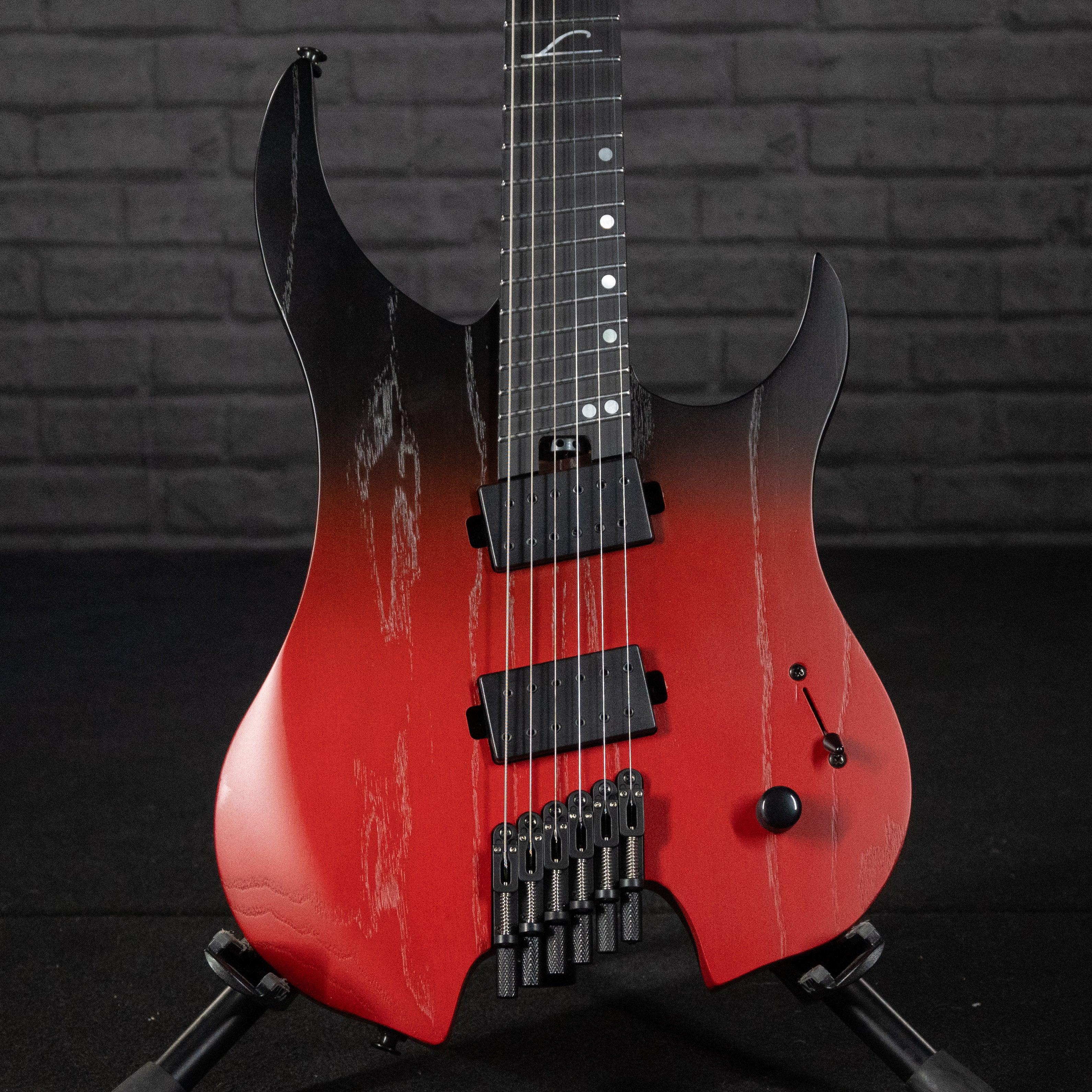 Legator G6FP 6-String Headless Electric Guitar (Crimson Fade) - Impulse Music Co.