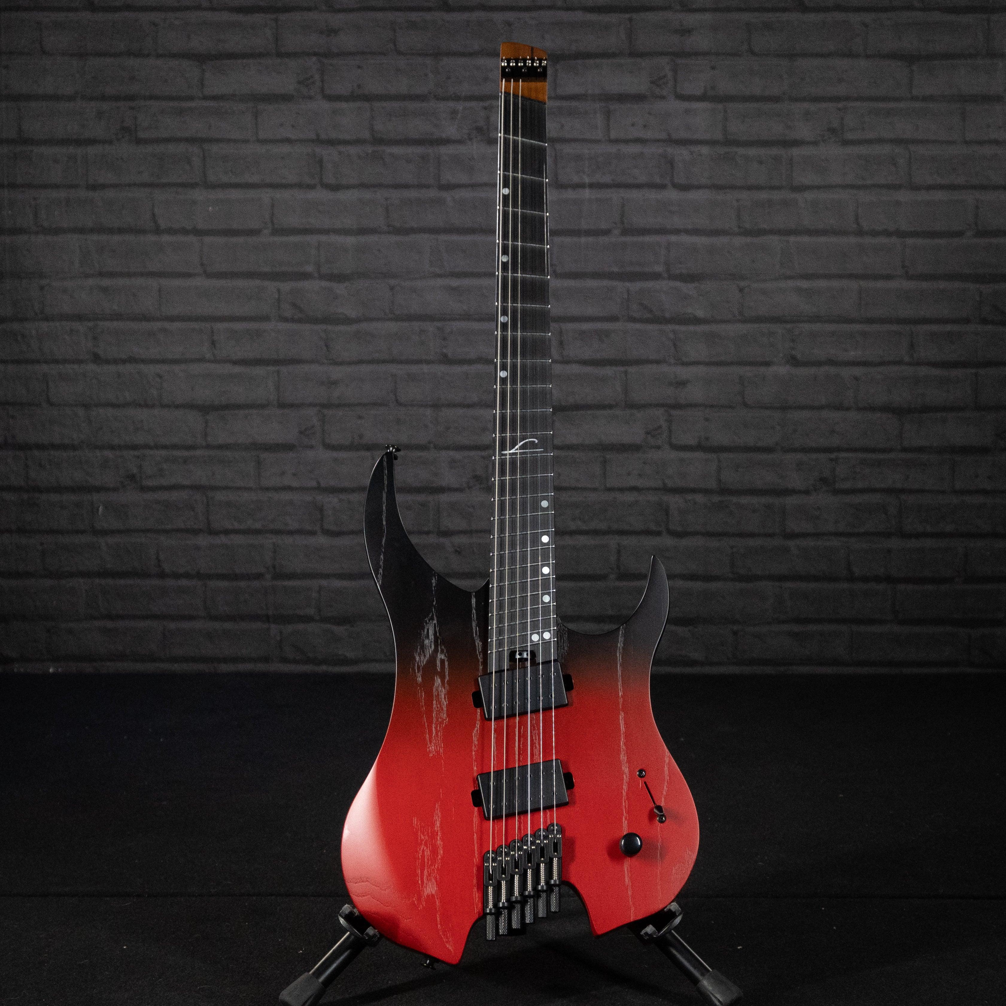 Legator G6FP 6-String Headless Electric Guitar (Crimson Fade) - Impulse Music Co.