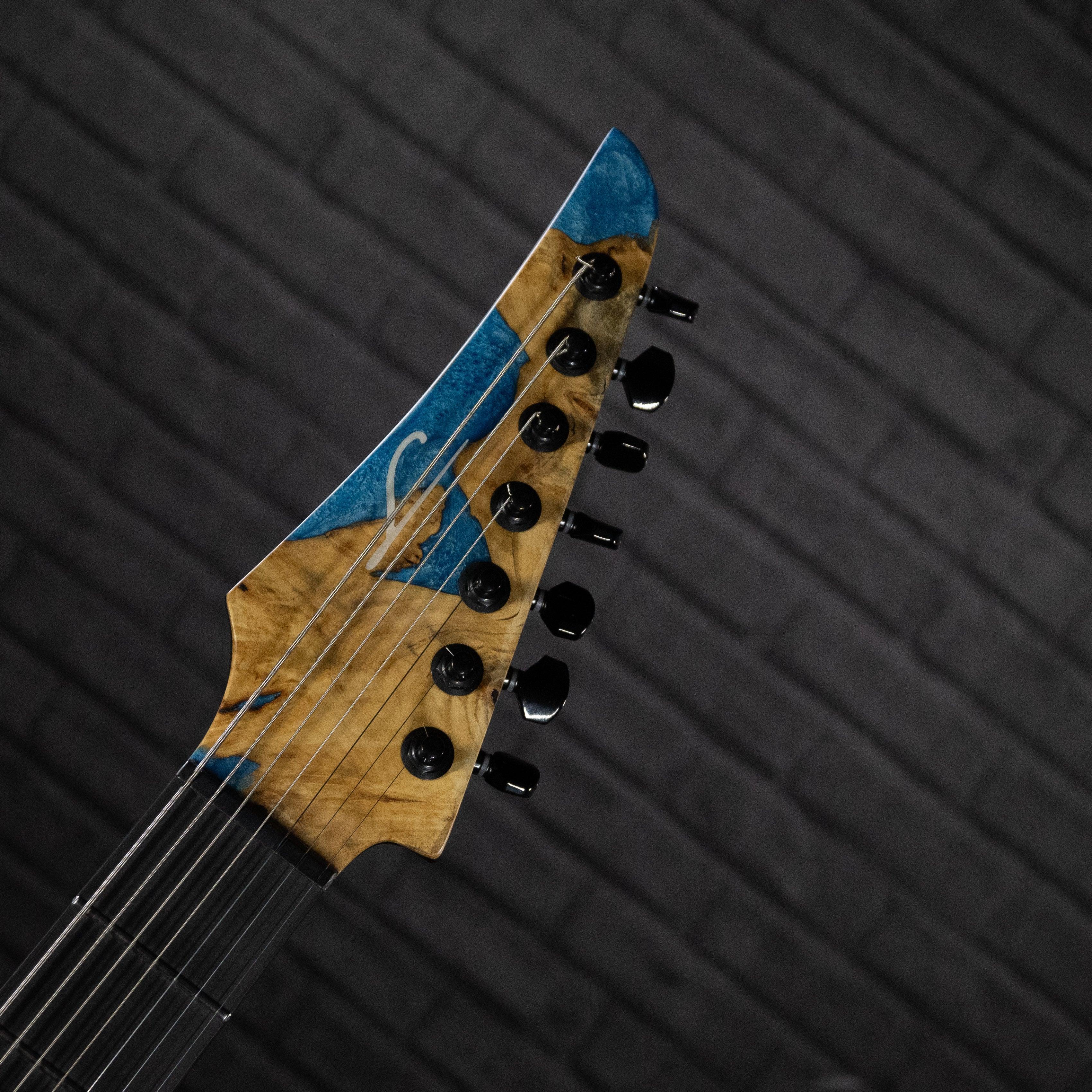 Legator Ninja X7 7-String Evertune Electric Guitar (Caribbean) - Impulse Music Co.