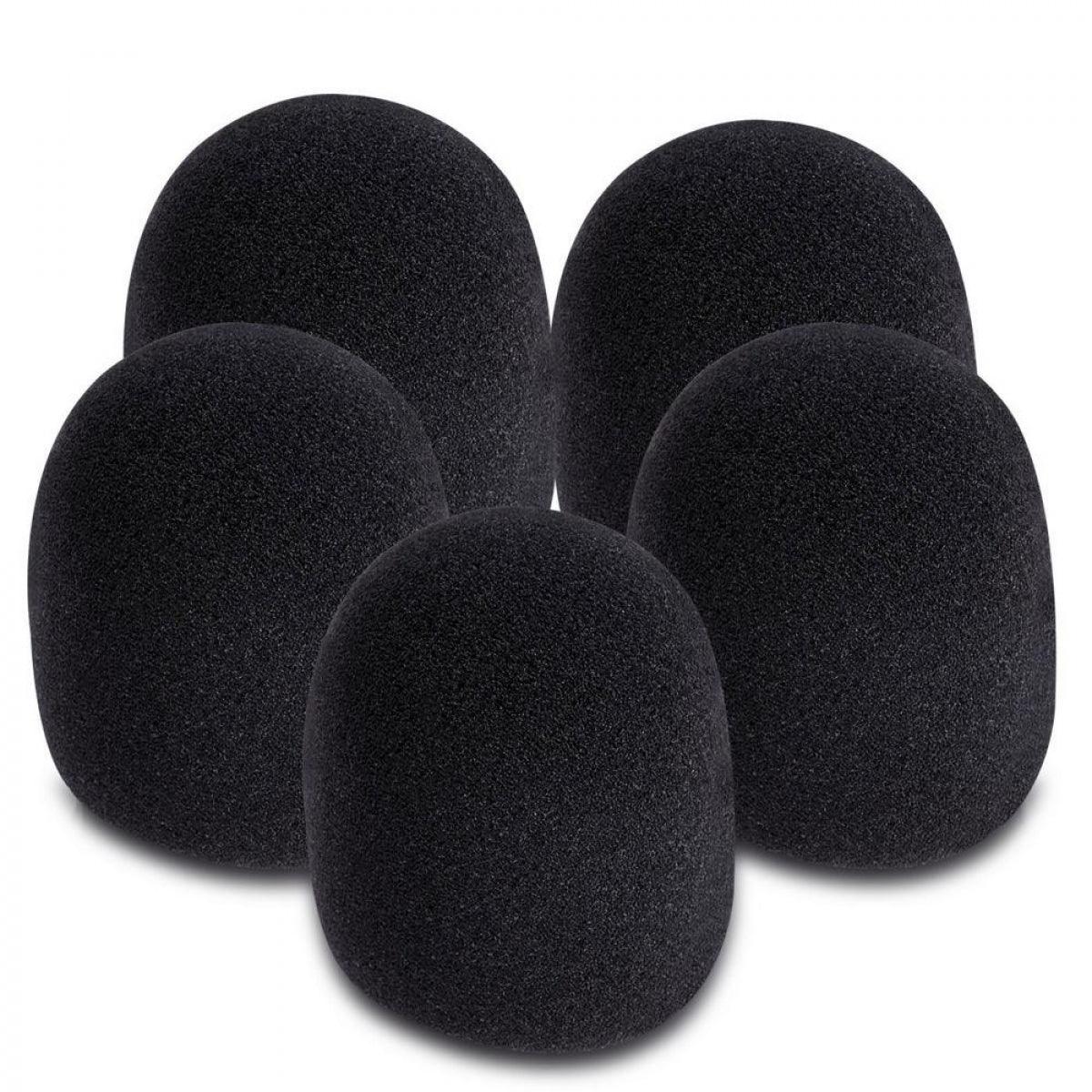 On-Stage ASWS58B5 Microphone Windscreen 5-Pack (Black) - Impulse Music Co.