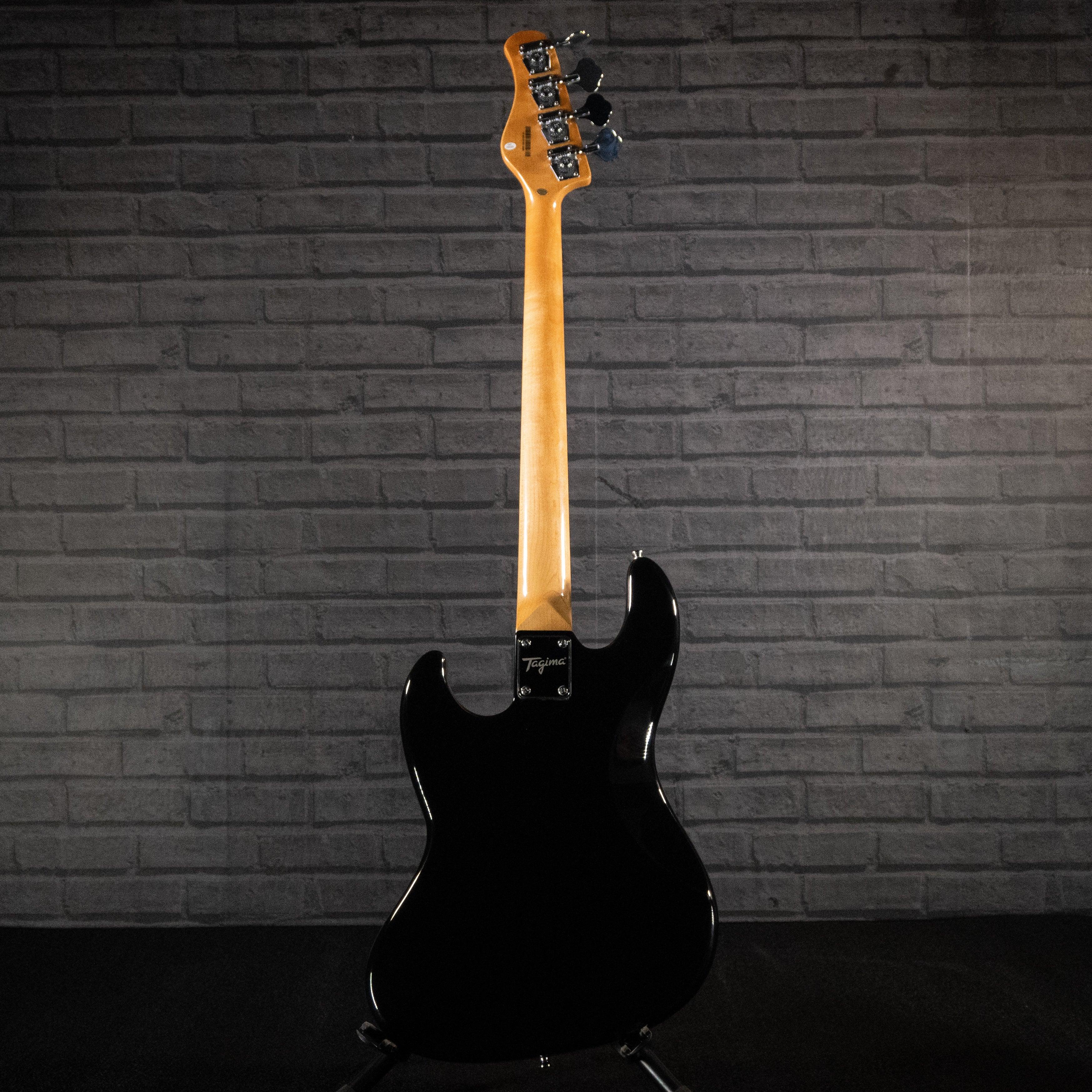 Tagima TW-73 4-String Electric Bass Guitar (Black w/ Tortoise Shell Pickguard) - Impulse Music Co.
