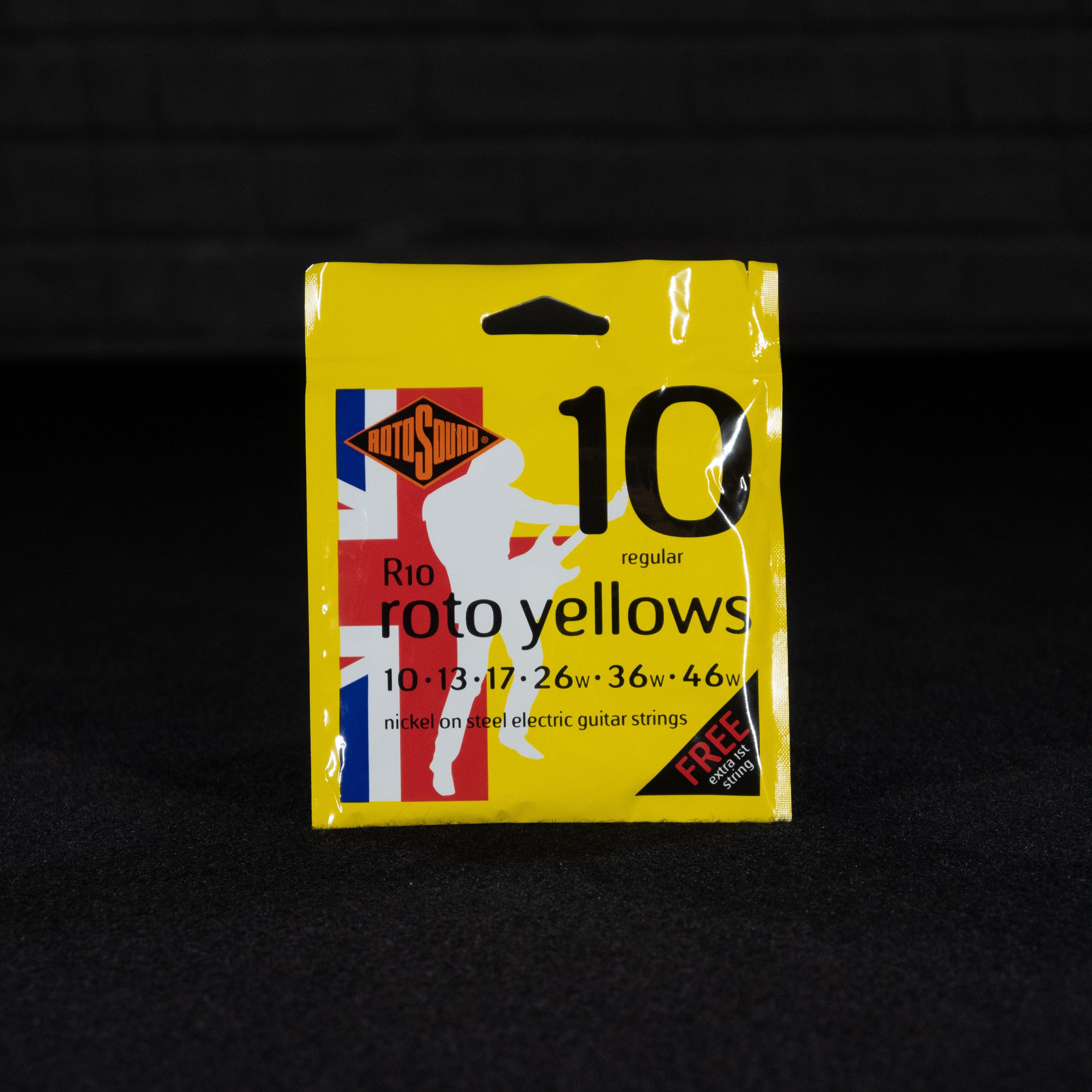 Rotosound Roto Yellow R10 10-46 Electric Guitar Strings - Impulse Music Co.