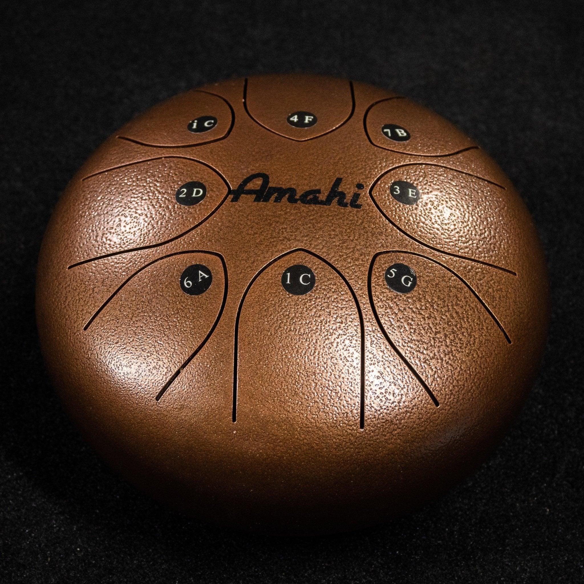 Amahi 8" Steel Tongue Drum (Bronze) - Impulse Music Co.