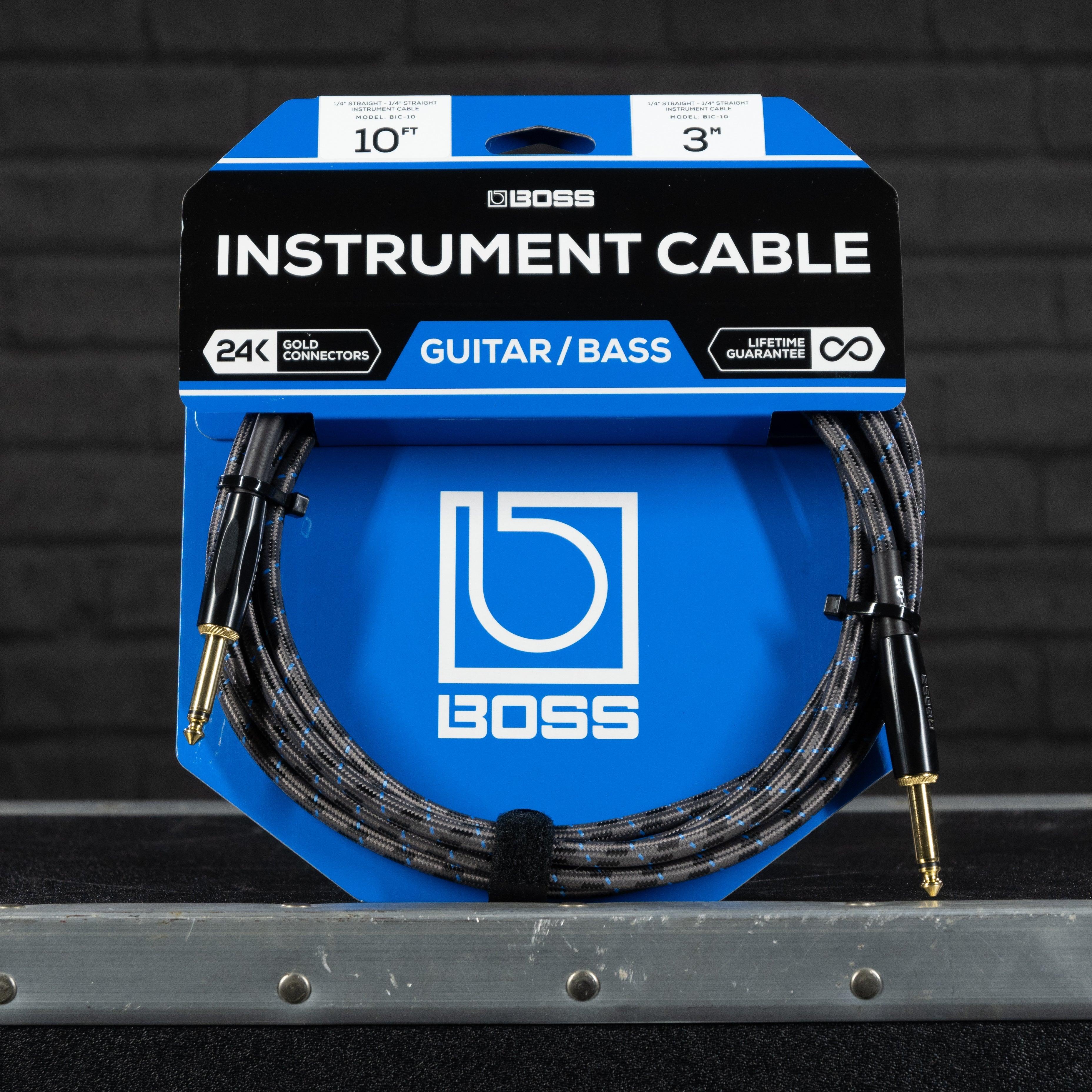 Boss BIC-10 Instrument Cable 10 Feet - Impulse Music Co.