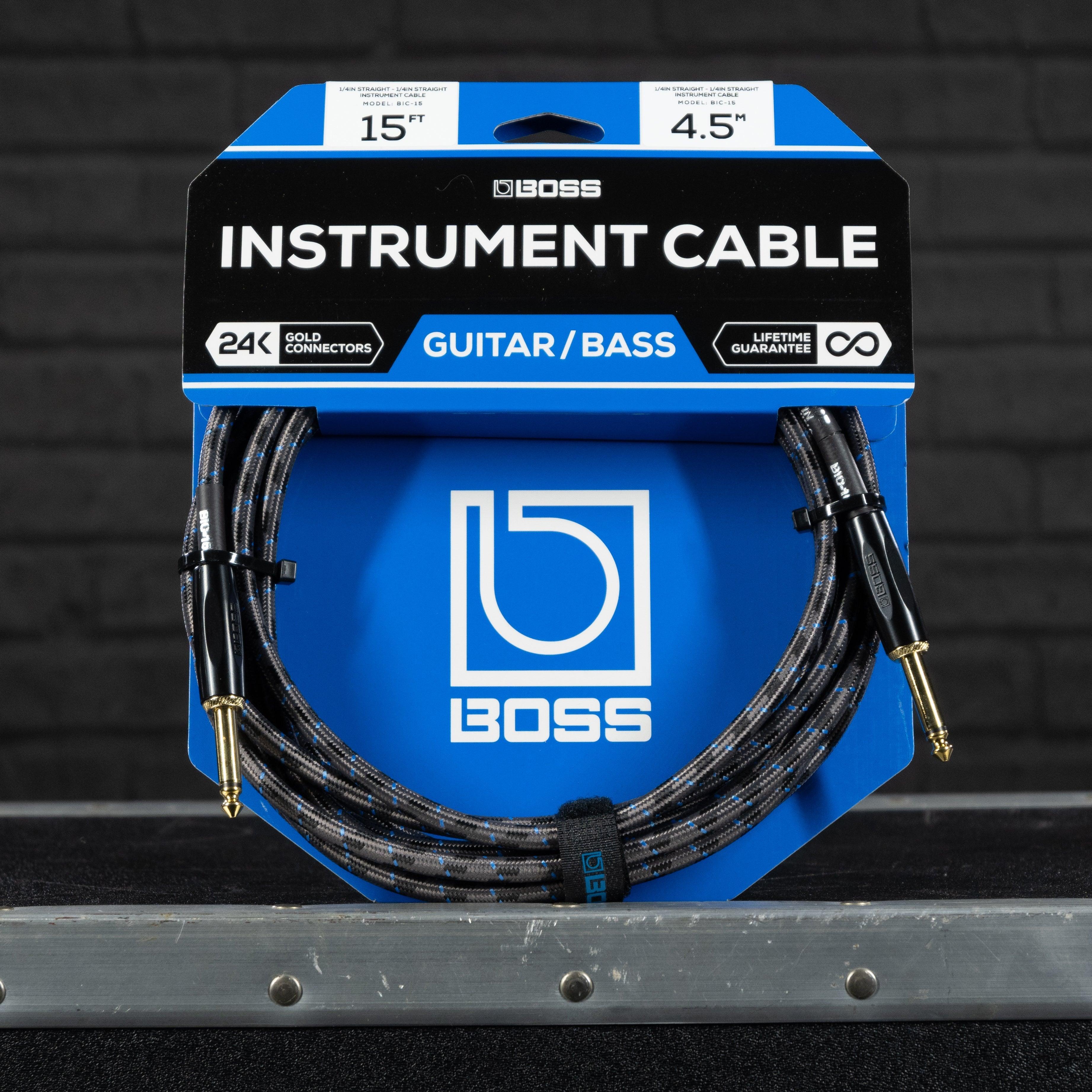 Boss BIC-15 Instrument Cable 15 Feet - Impulse Music Co.