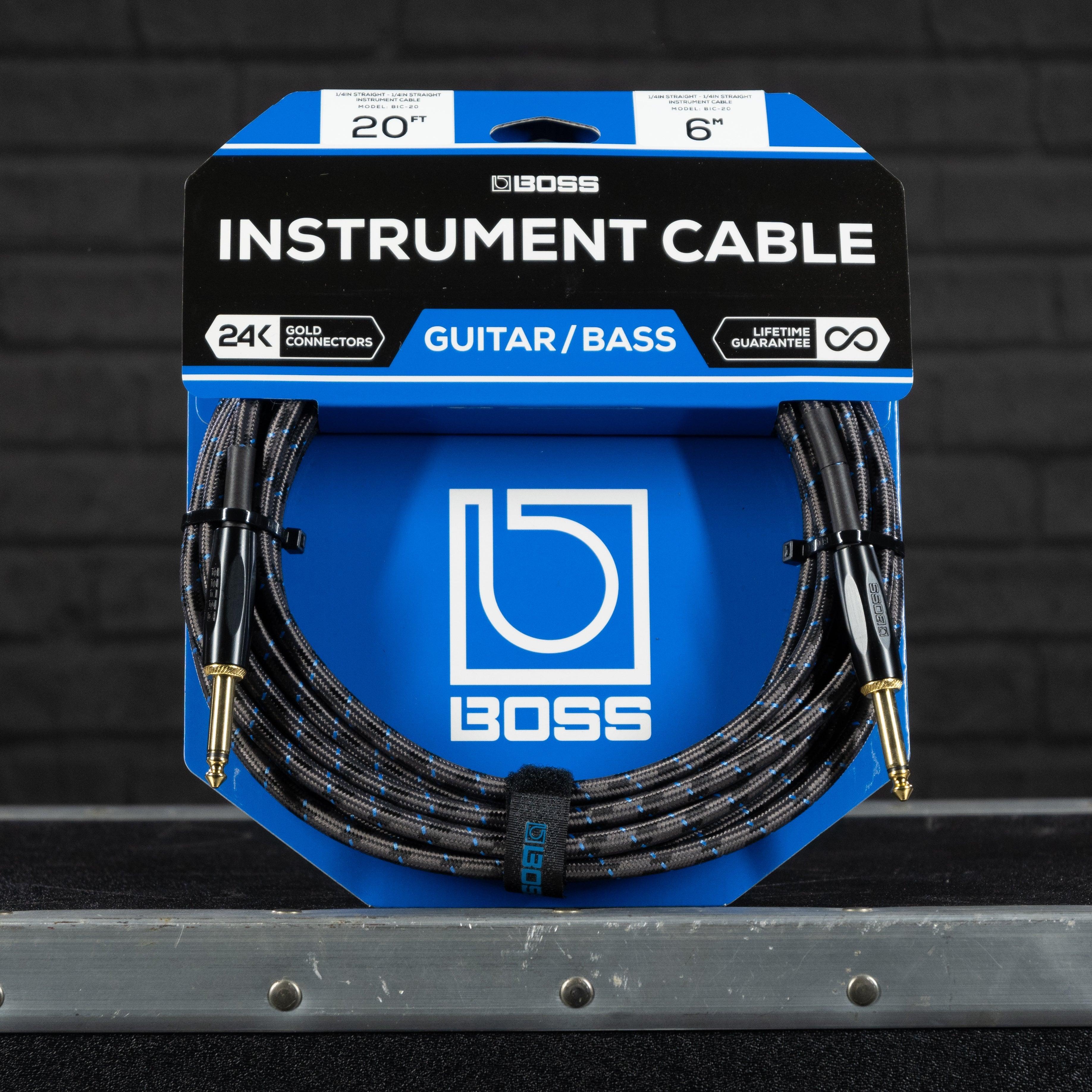 Boss BIC-20 Instrument Cable 20 Feet - Impulse Music Co.