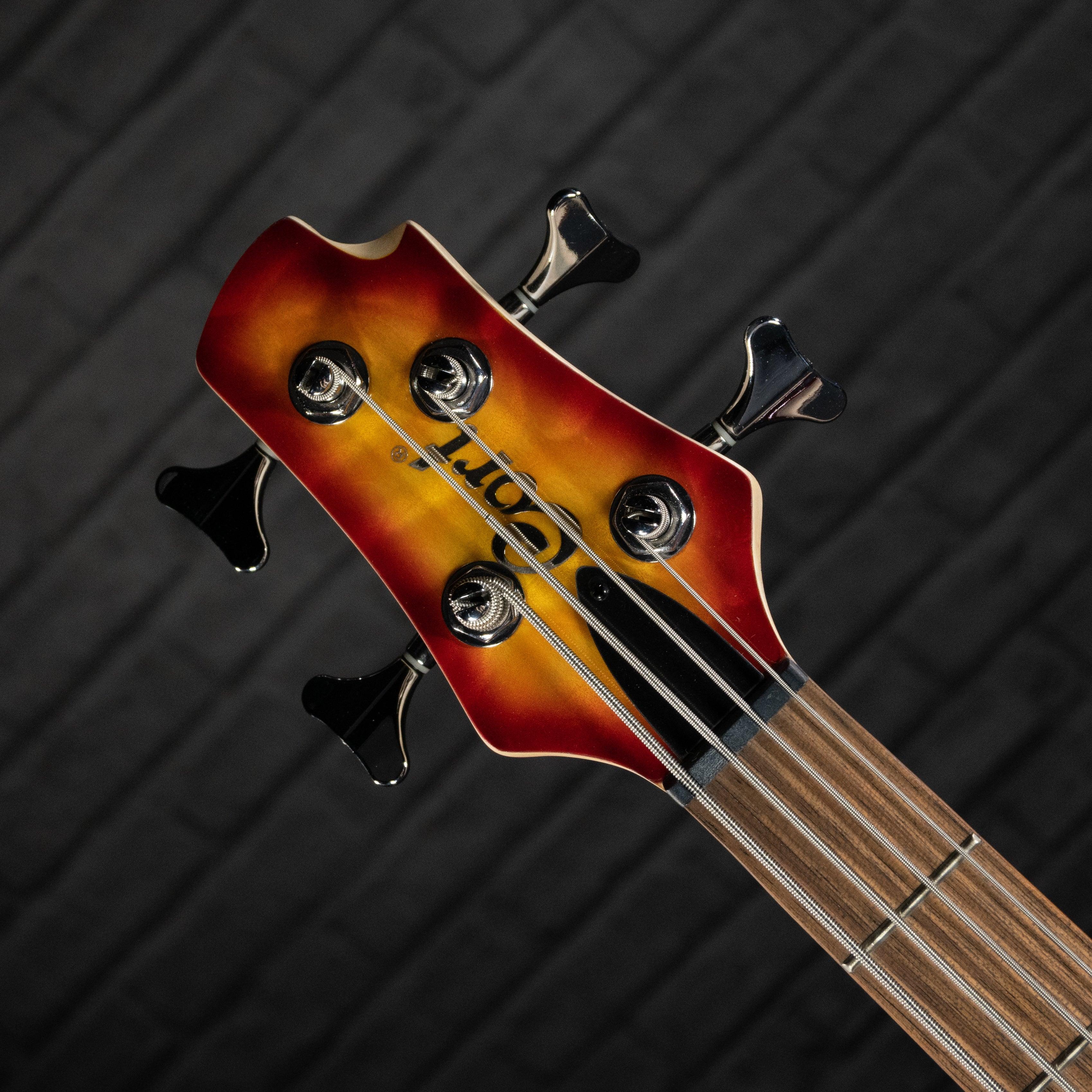 Cort Action Deluxe Plus Bass (Cherry Red Sunburst) - Impulse Music Co.