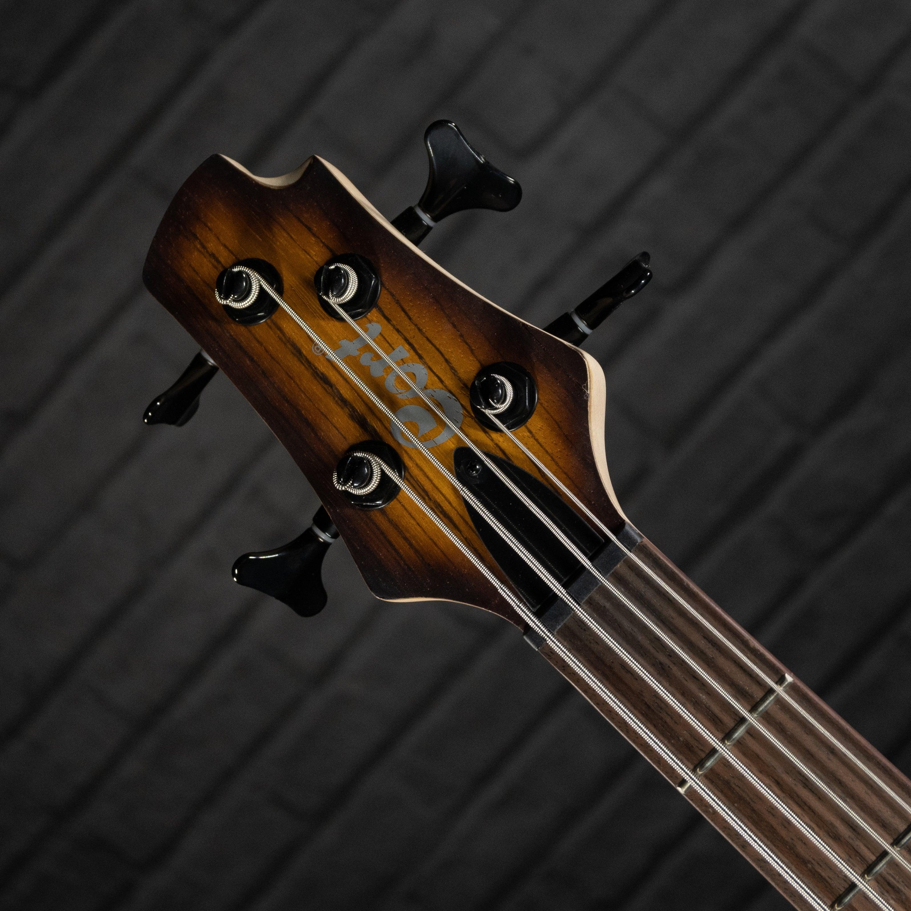 Cort Artisan Series C4 Plus ZBMH Electric Bass Guitar (Open Pore Tobacco Burst) - Impulse Music Co.