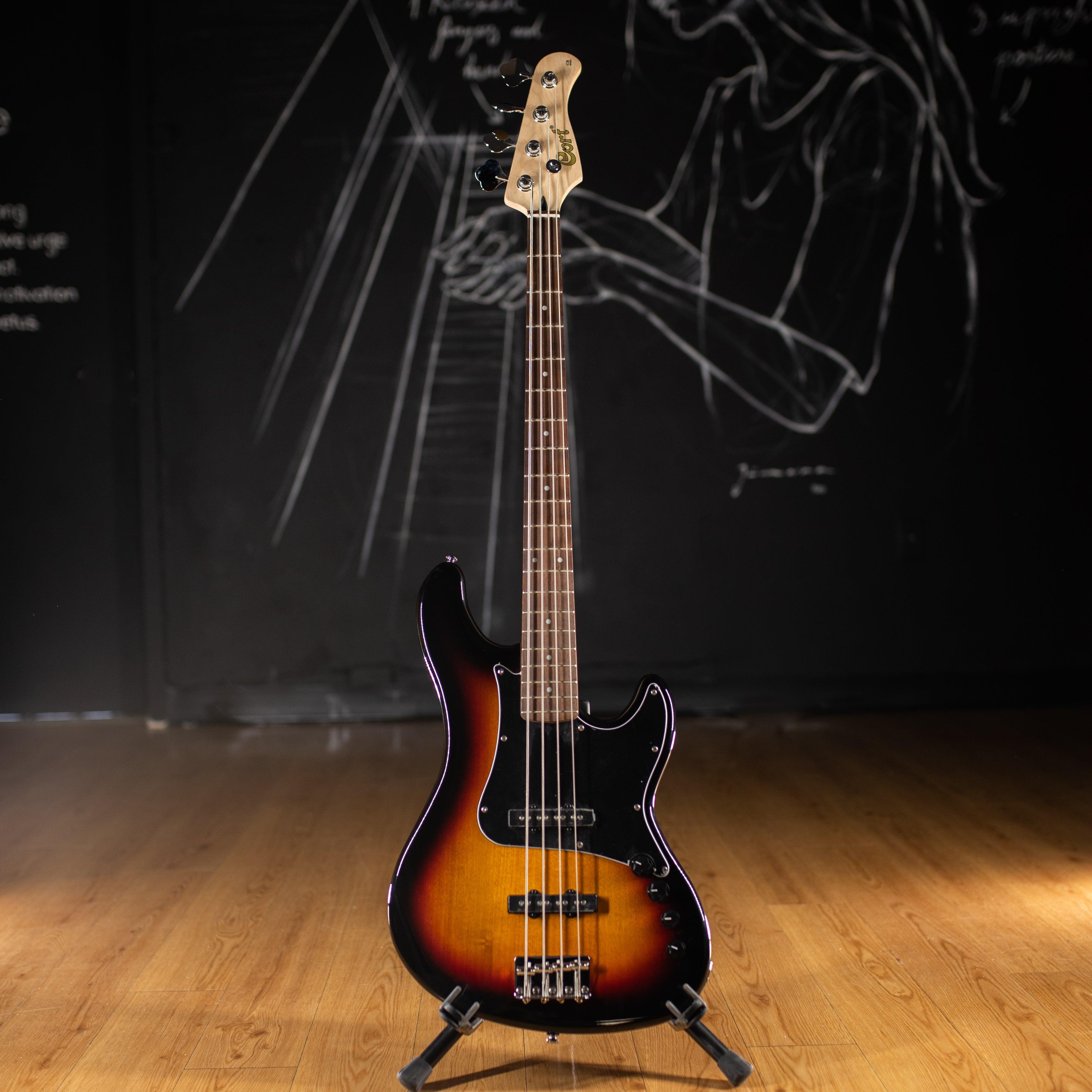 Cort GB34JJ3TS GB Series Electric Bass Guitar (Three Tone Sunburst) - Impulse Music Co.