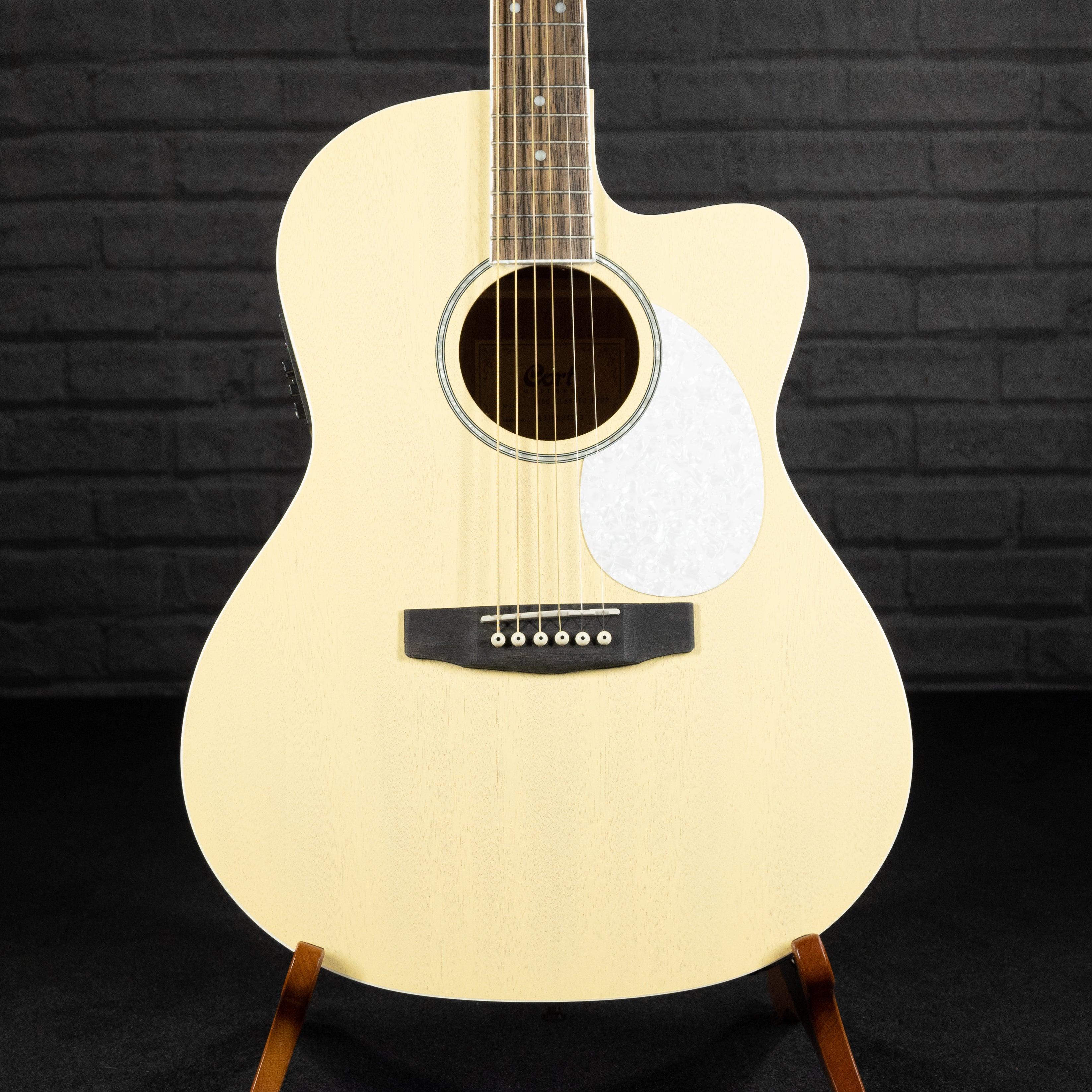 Cort Jade Series Acoustic/Electric Guitar (Pastel Yellow Open Pore) - Impulse Music Co.