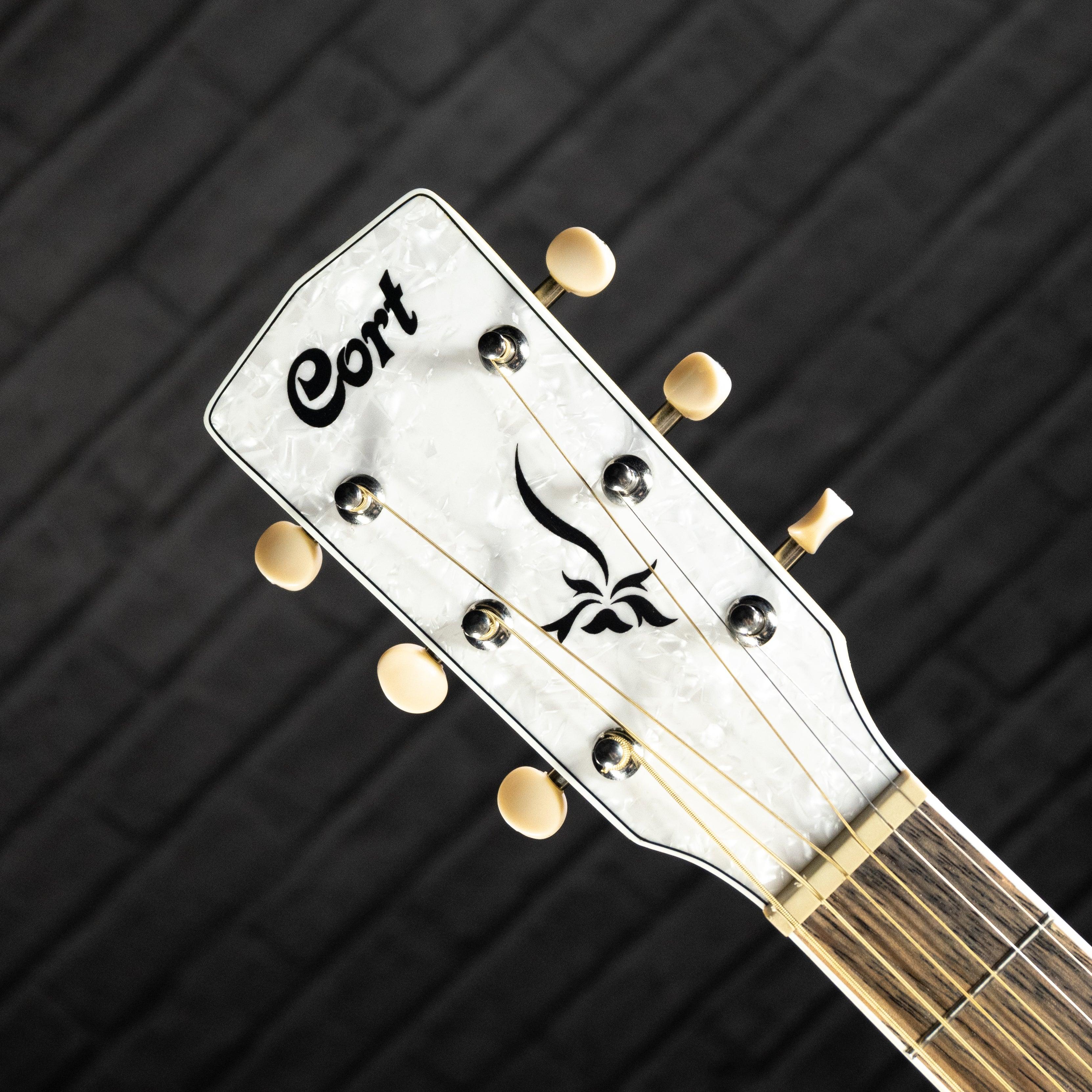 Cort Jade Series Acoustic/Electric Guitar (Pastel Yellow Open Pore) - Impulse Music Co.