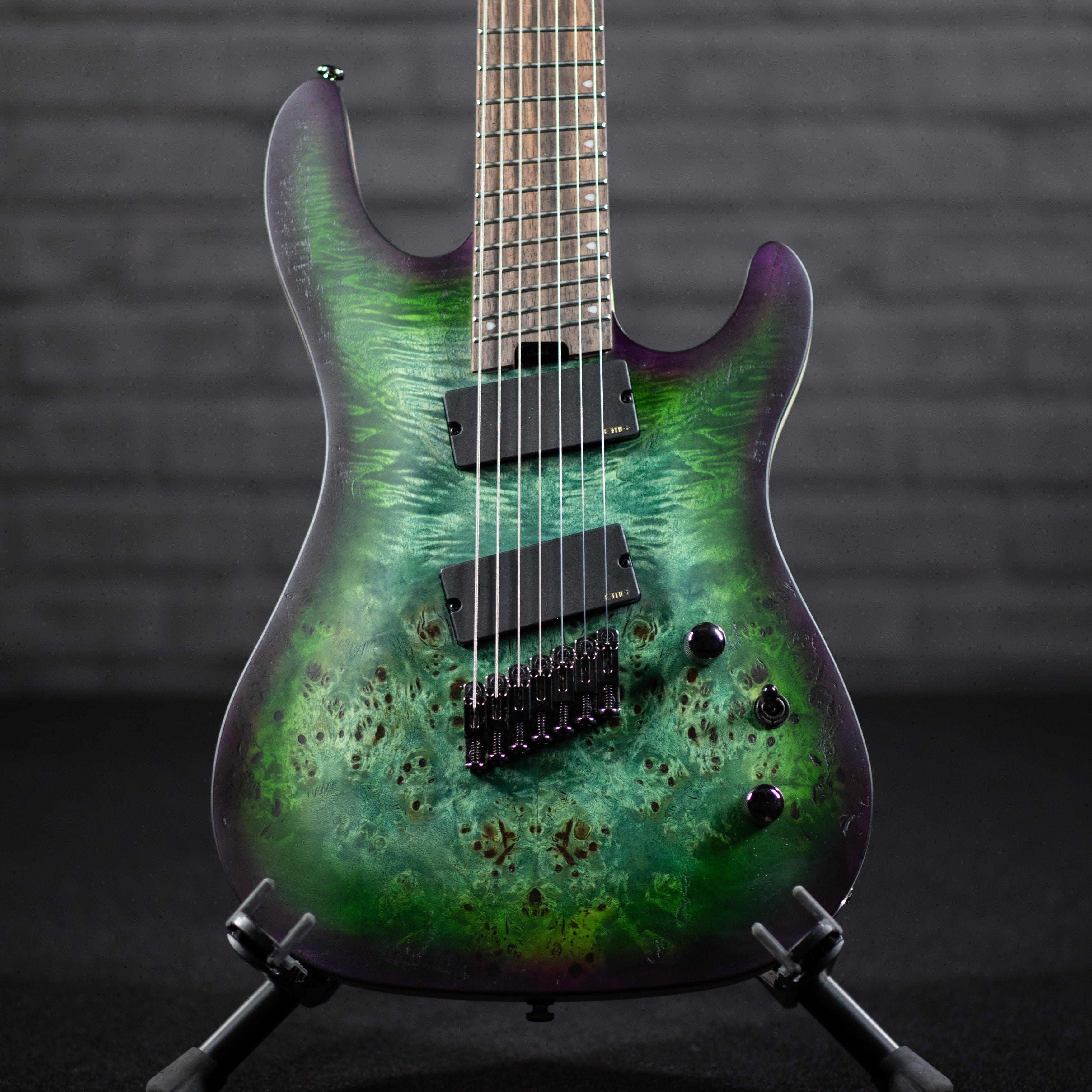 Cort KX00MS 7-String Multi-Scale Electric Guitar (Star Dust Green) - Impulse Music Co.