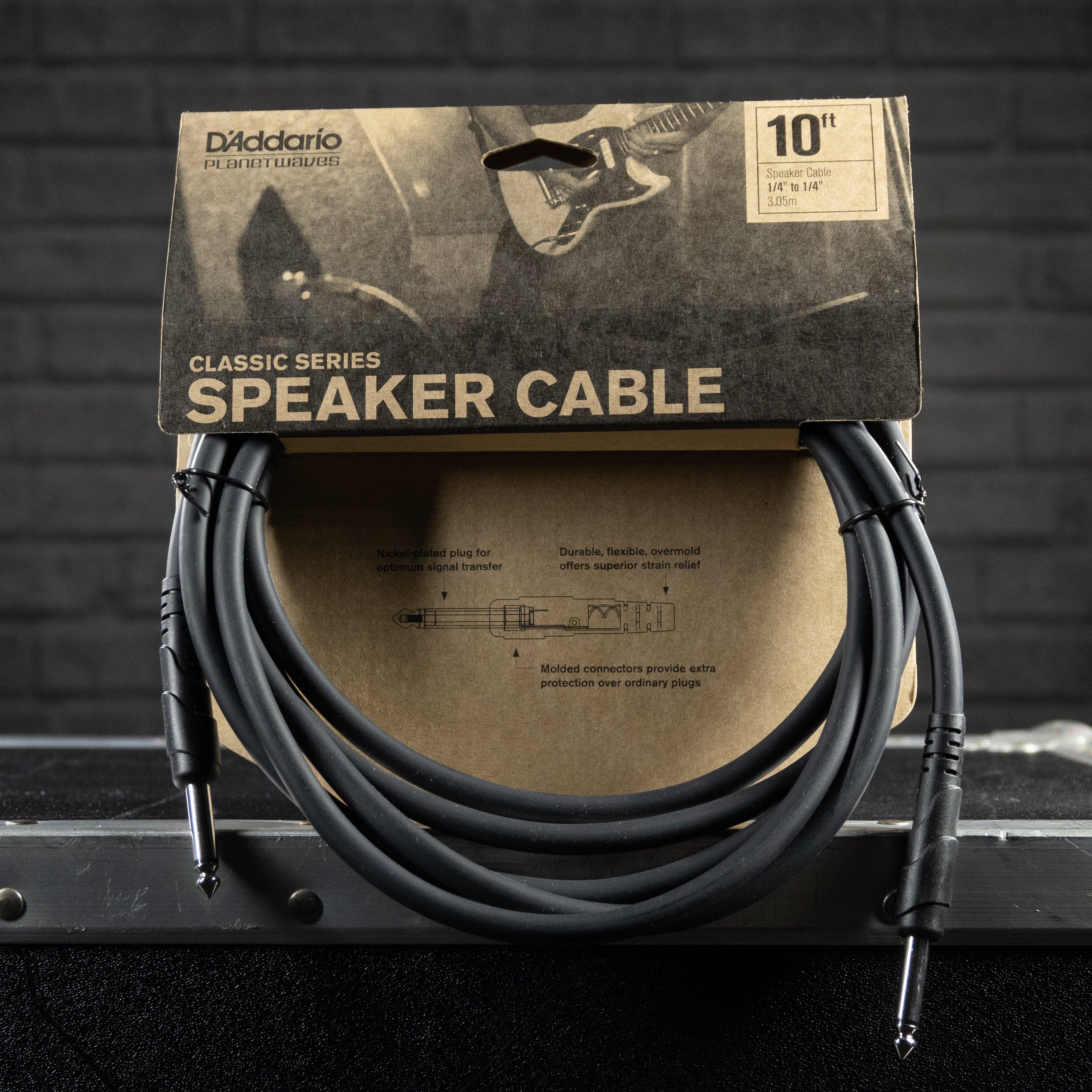D’addario Classic Series Speaker Cable 10ft. - Impulse Music Co.