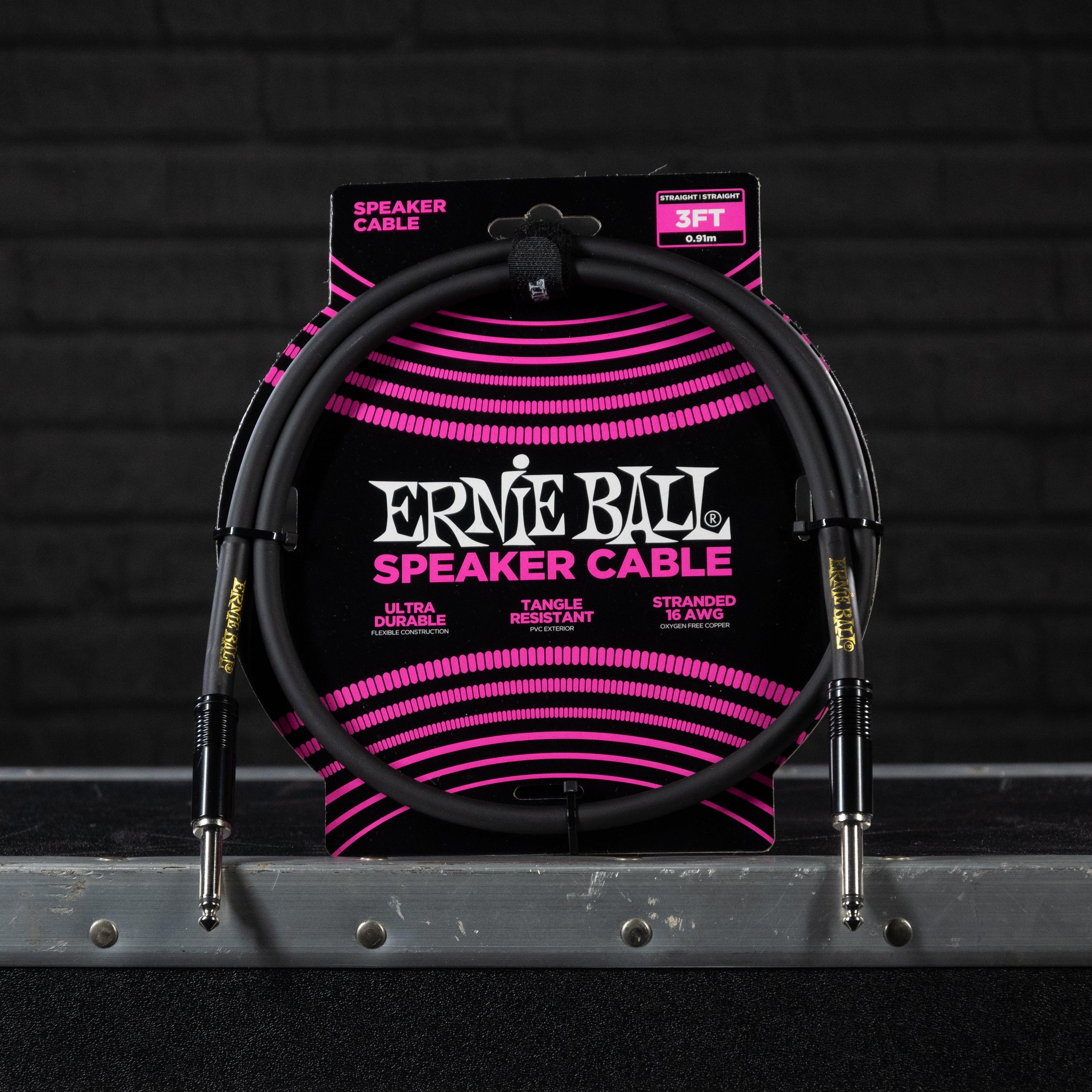 Ernie Ball 3' Straight / Straight Speaker Cable - Impulse Music Co.
