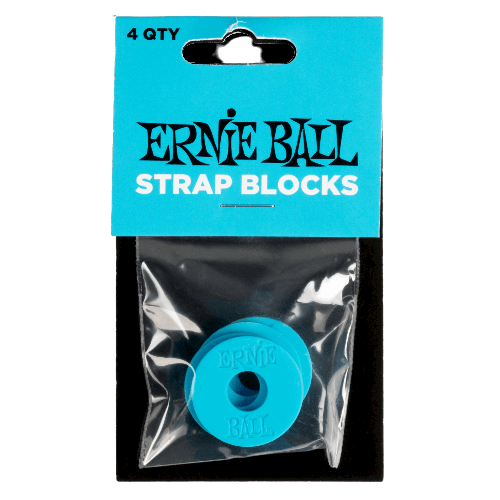 Ernie Ball Strap Blocks 4PK - Blue - Impulse Music Co.