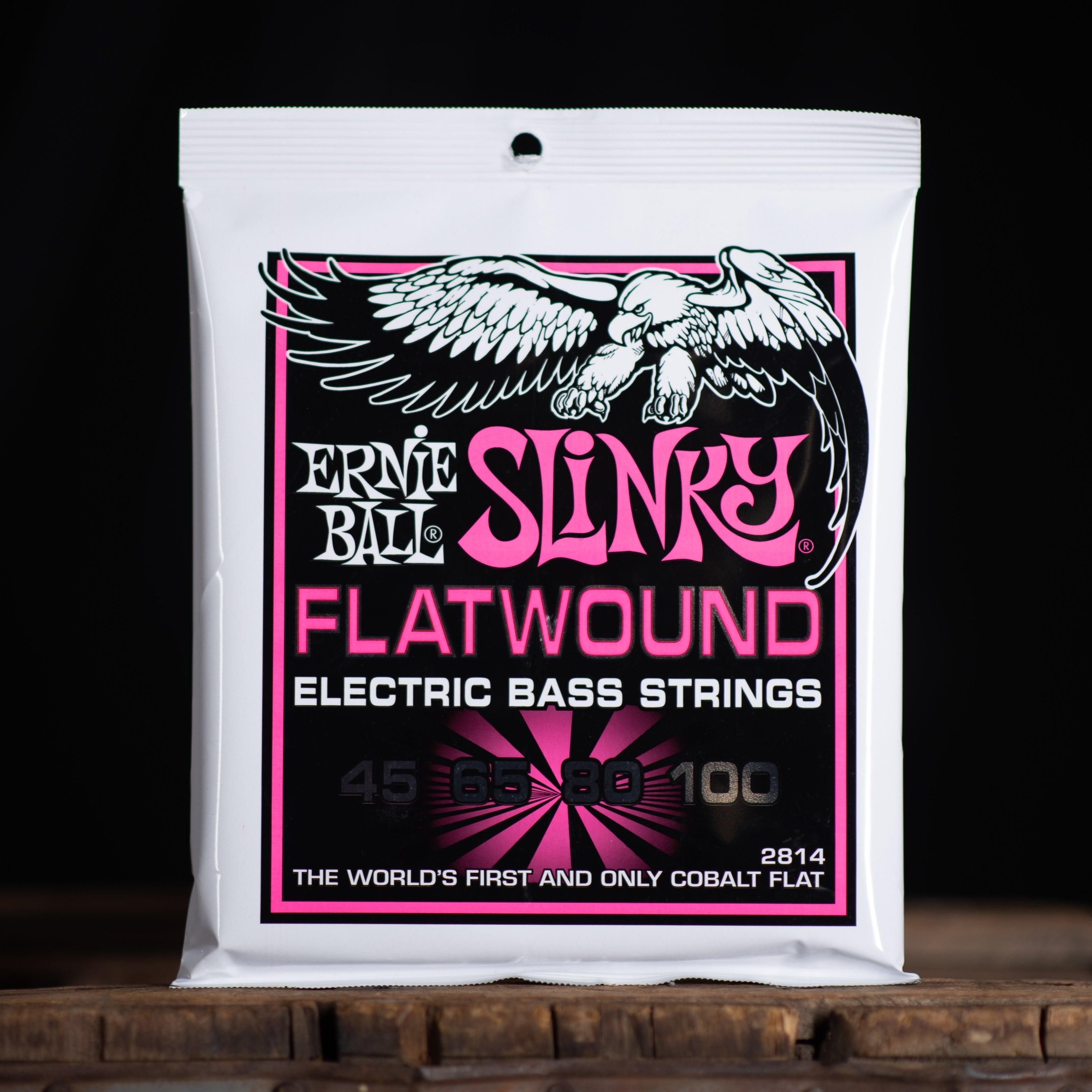Ernie Ball Super Slinky Flatwound Electric Bass Strings - 45-100 Gauge - Impulse Music Co.