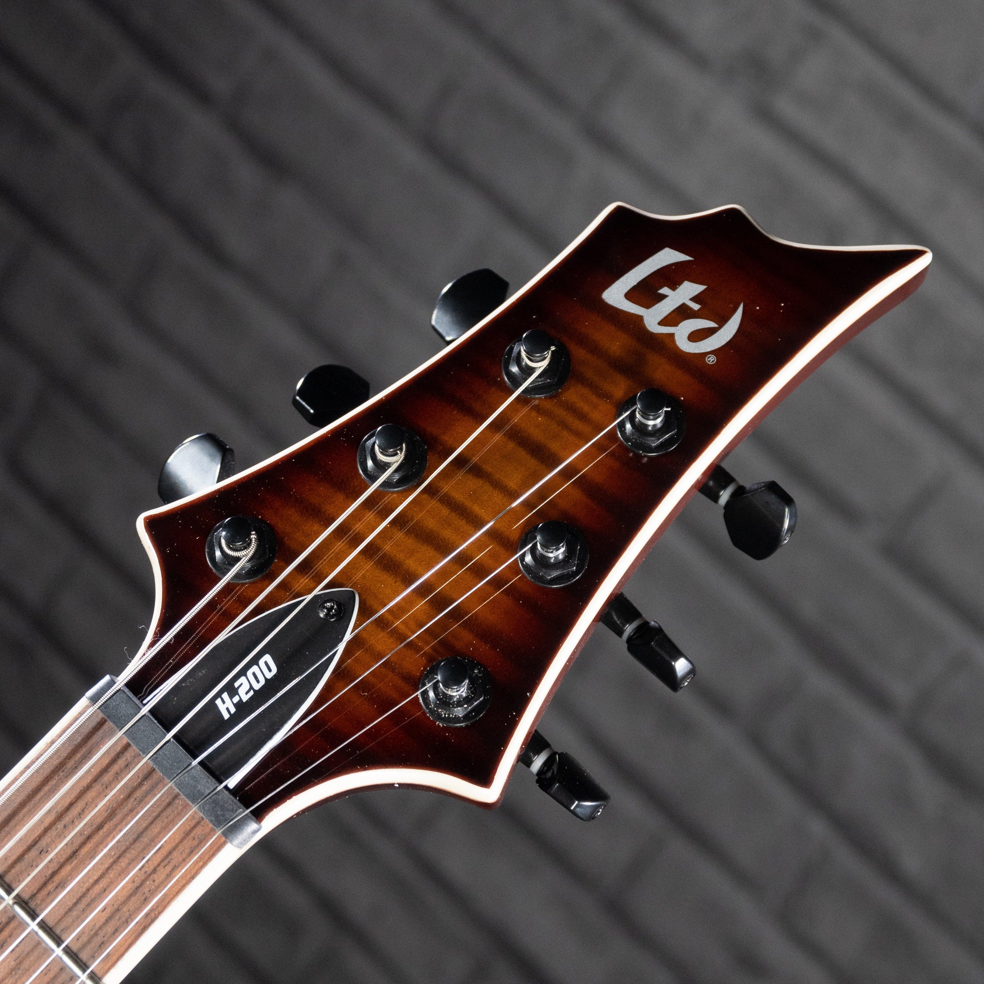 ESP LTD H-200FM Electric Guitar (Dark Brown Sunburst) - Impulse Music Co.