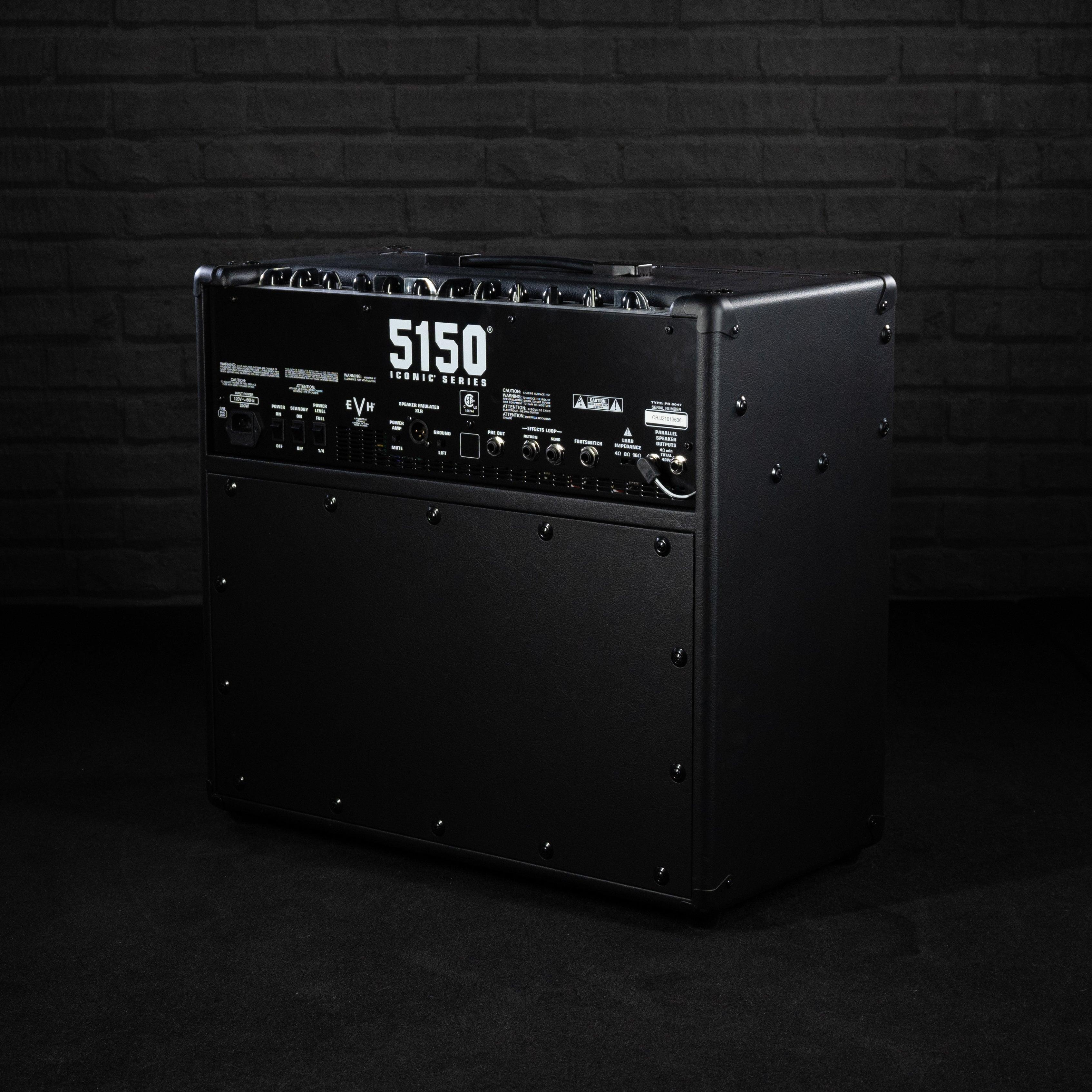 EVH 5150 Iconic Series 2-Channel 40-Watt 1x12" Guitar Combo (Black) - Impulse Music Co.
